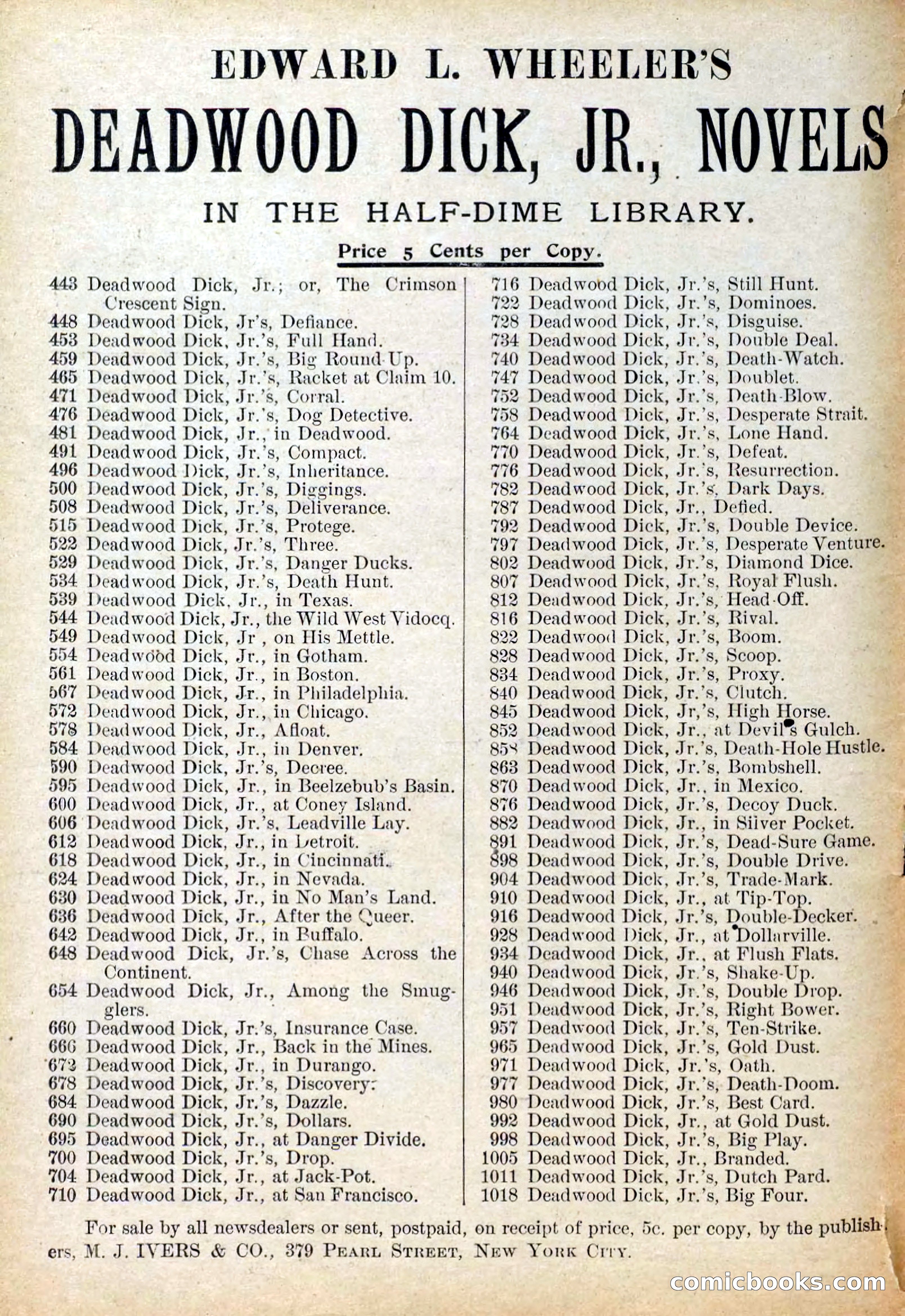The Deadwood Dick Library, Vol. III, No. 35 — page 2 of 42