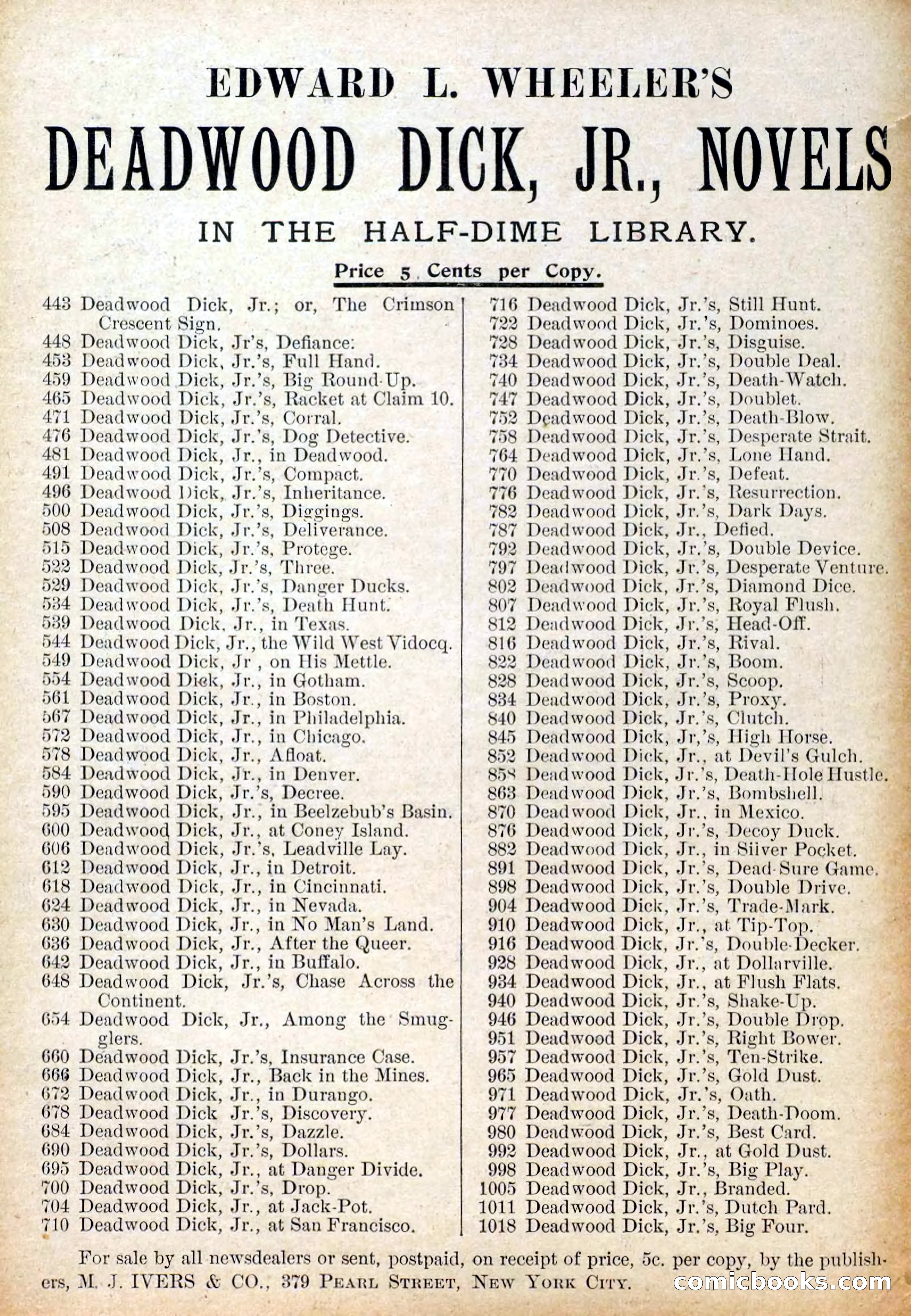 The Deadwood Dick Library, Vol. III, No. 37 — page 2 of 42