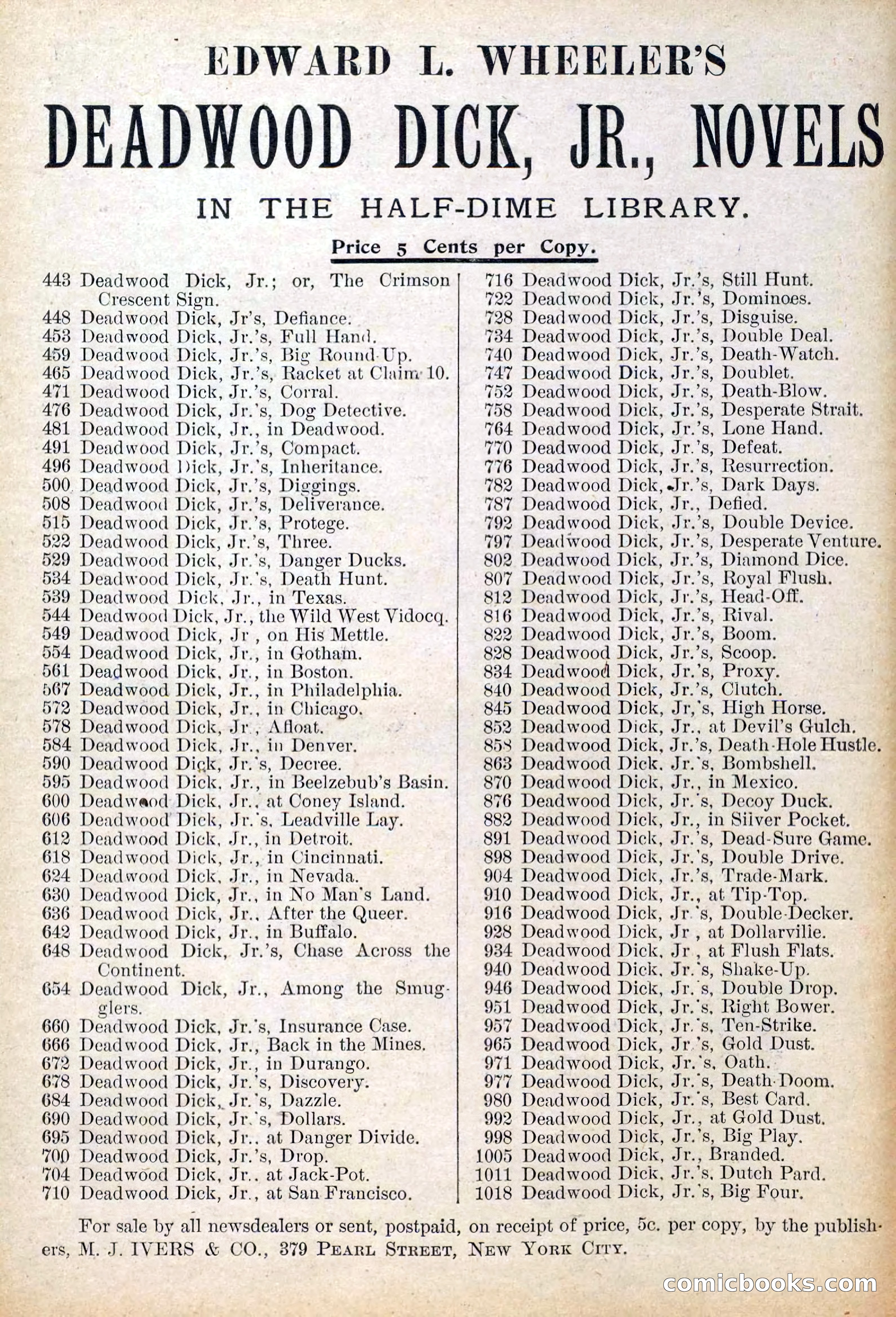 The Deadwood Dick Library, Vol. III, No. 39 — page 2 of 42