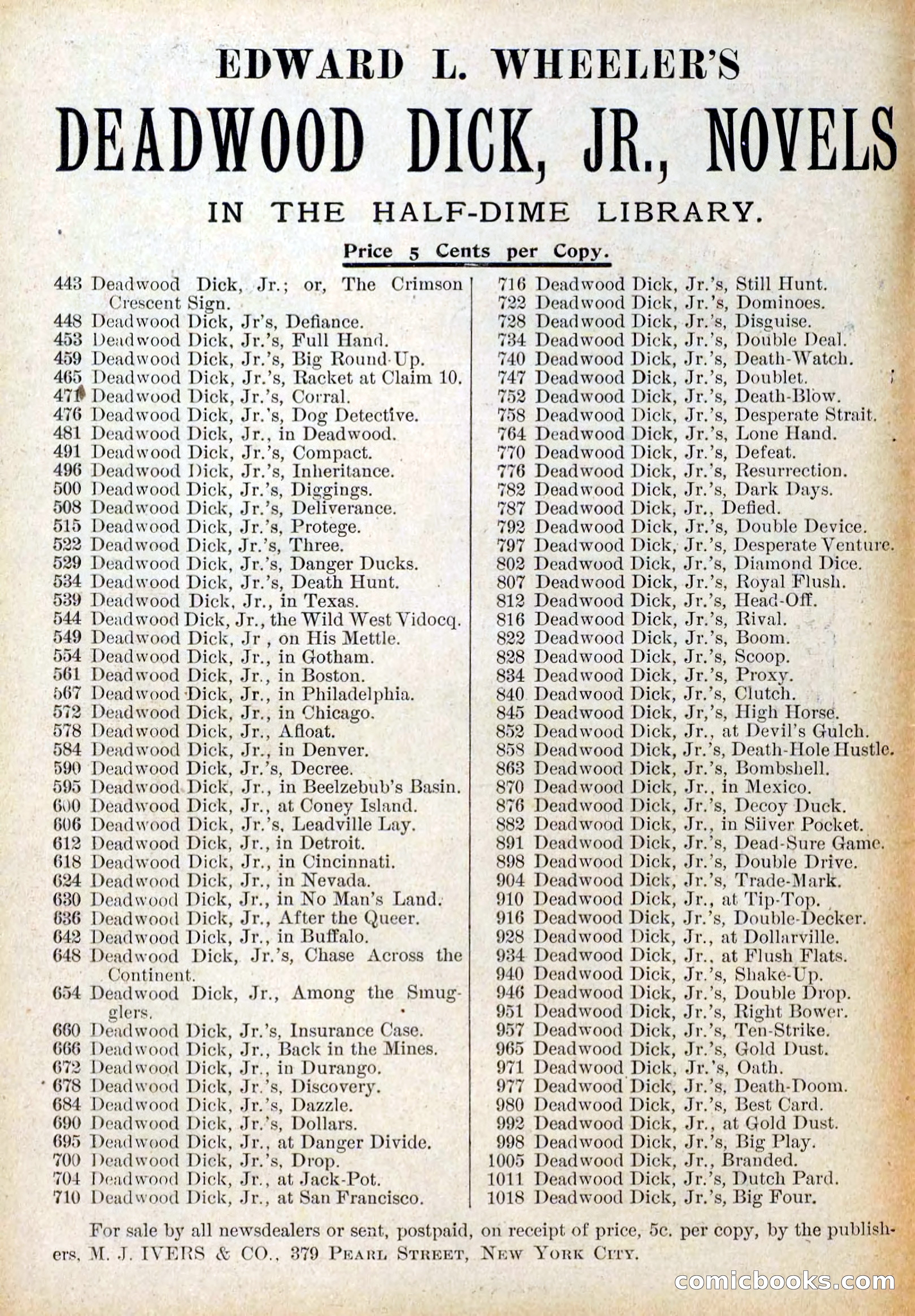 Deadwood Dick Library, Vol. IV, No. 40 — page 2 of 42