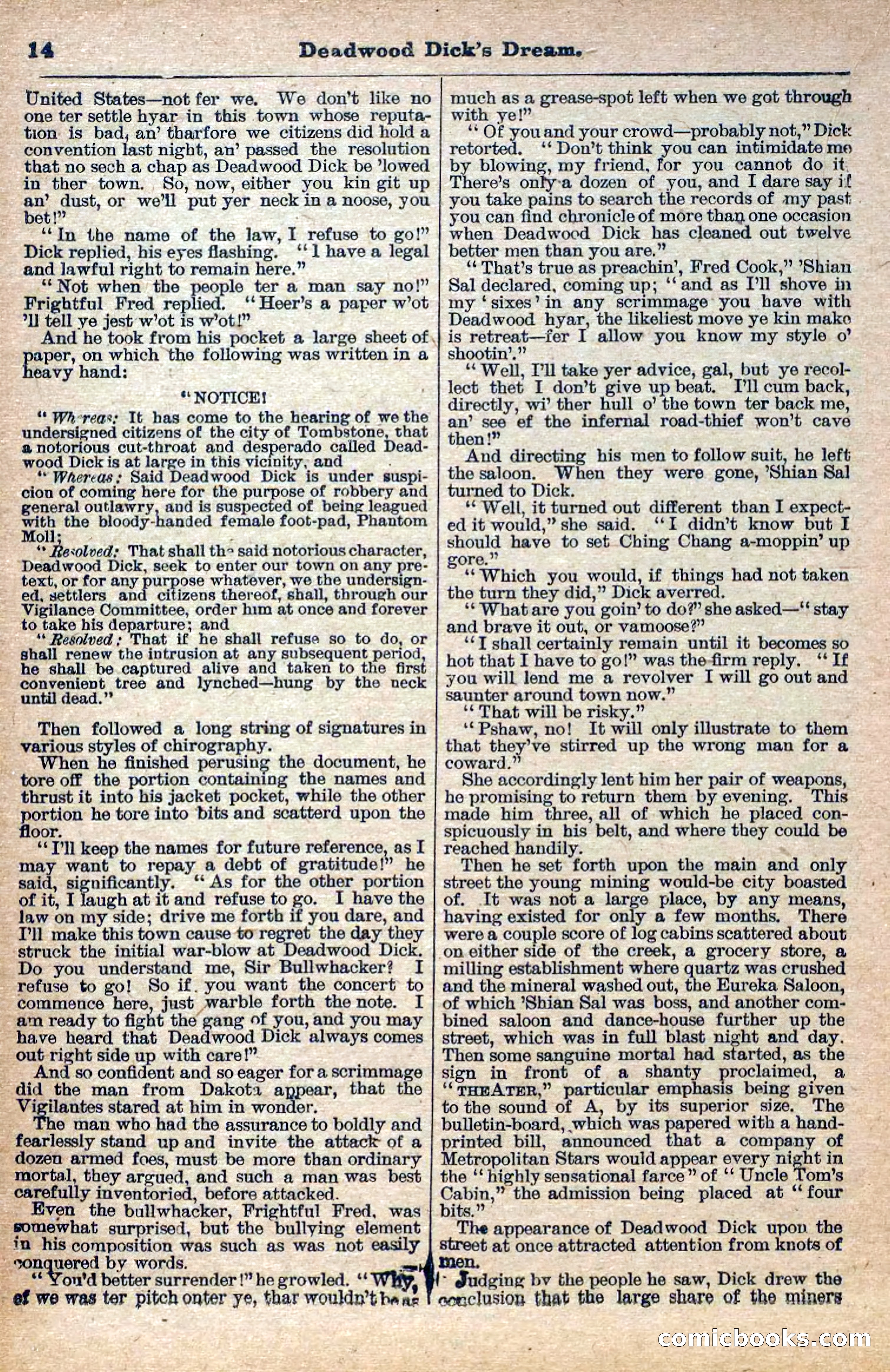Deadwood Dick Library, Vol. IV, No. 40 — page 16 of 42