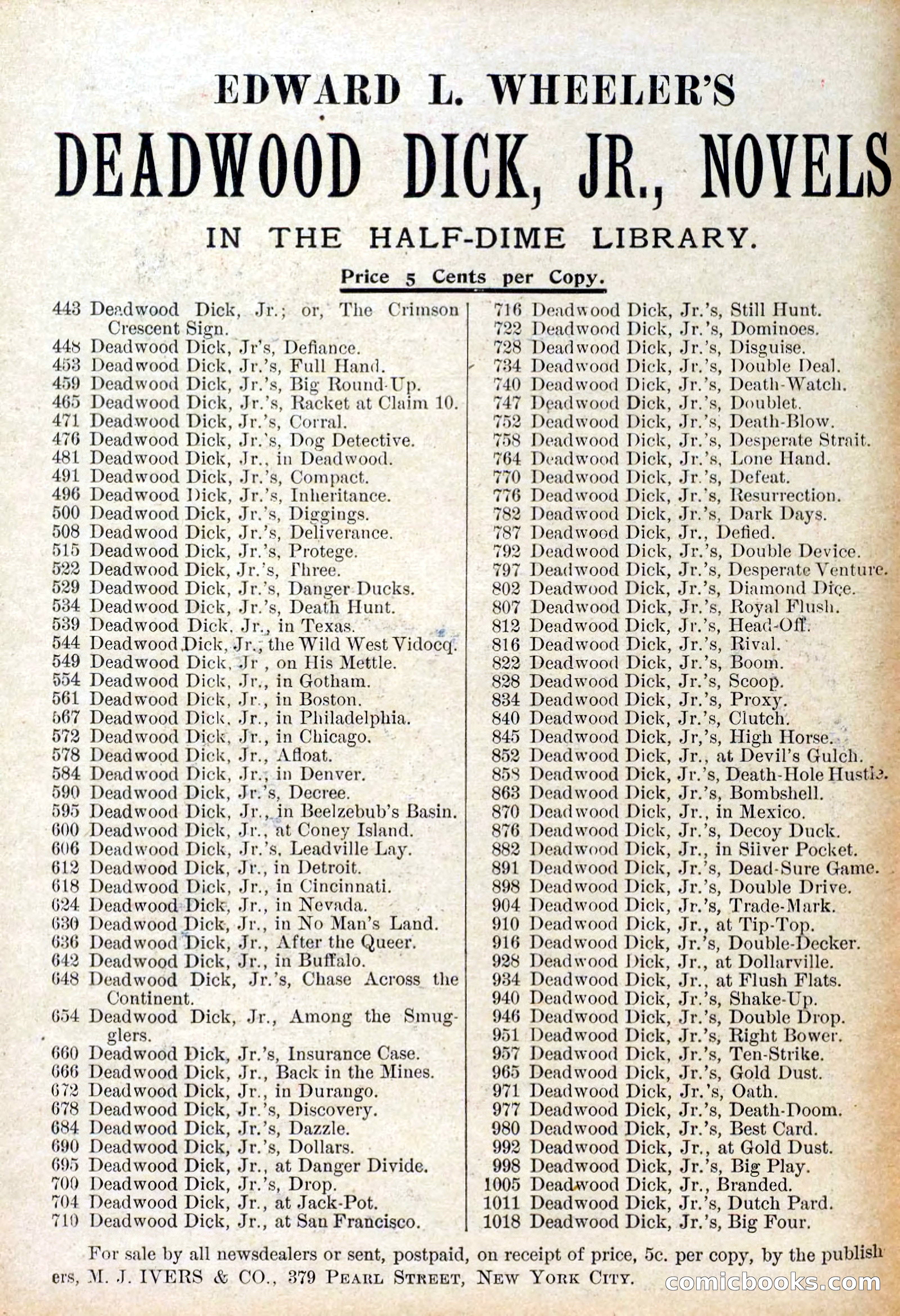 Deadwood Dick Library, Vol. IV, No. 41 — page 2 of 42