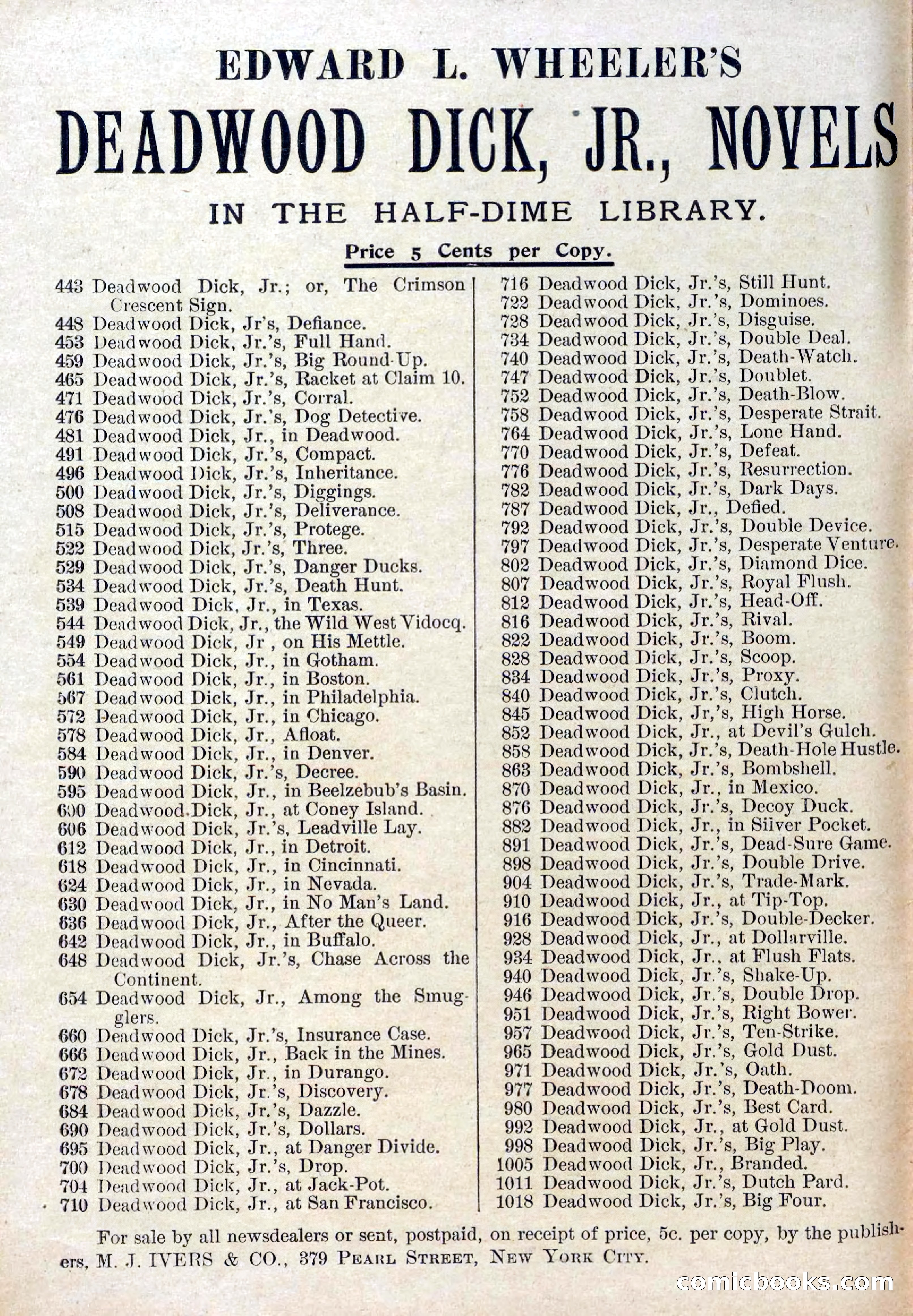The Deadwood Dick Library, Vol. IV, No. 48 — page 2 of 42