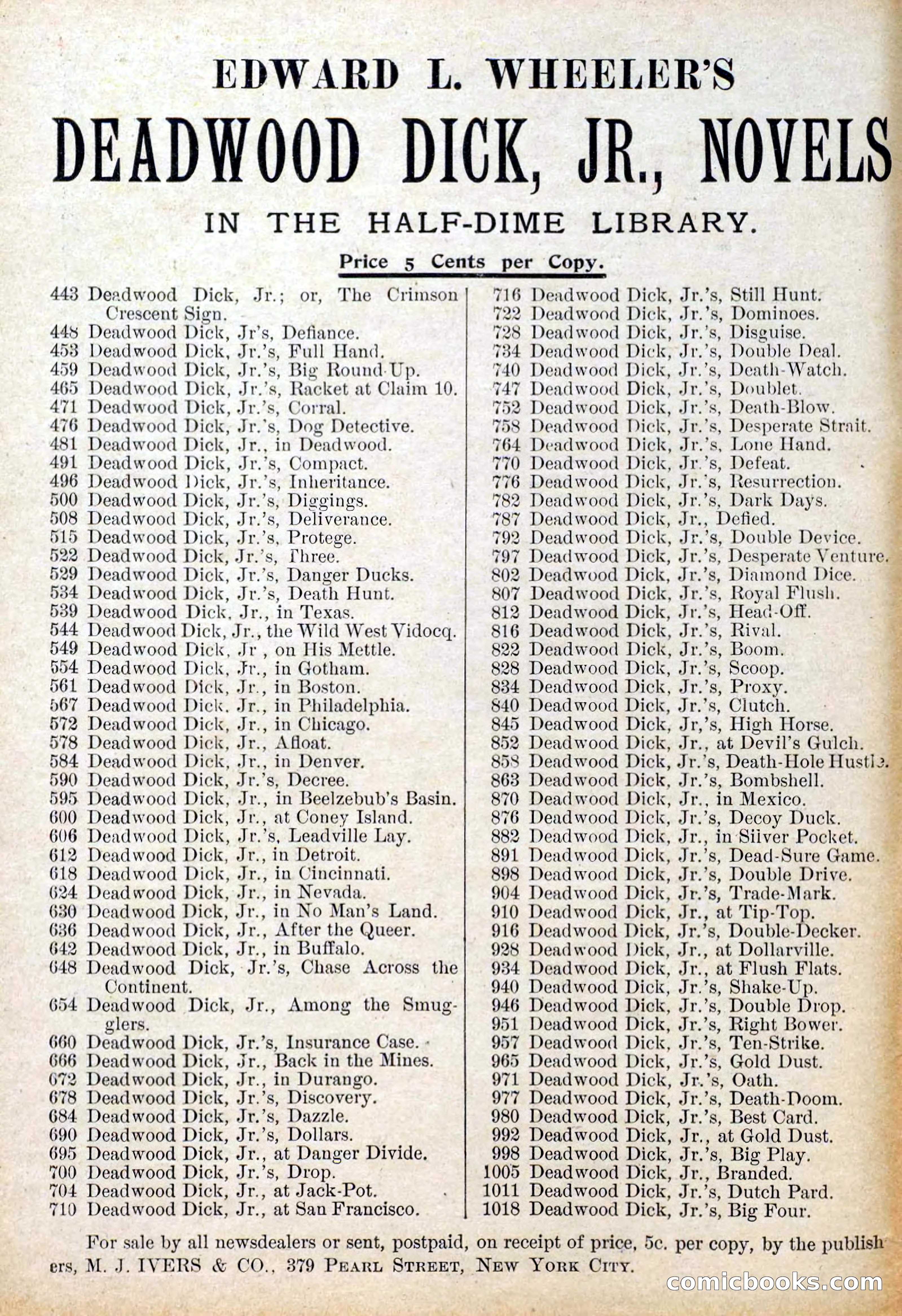Deadwood Dick Library, Vol. IV, No. 49 — page 2 of 42