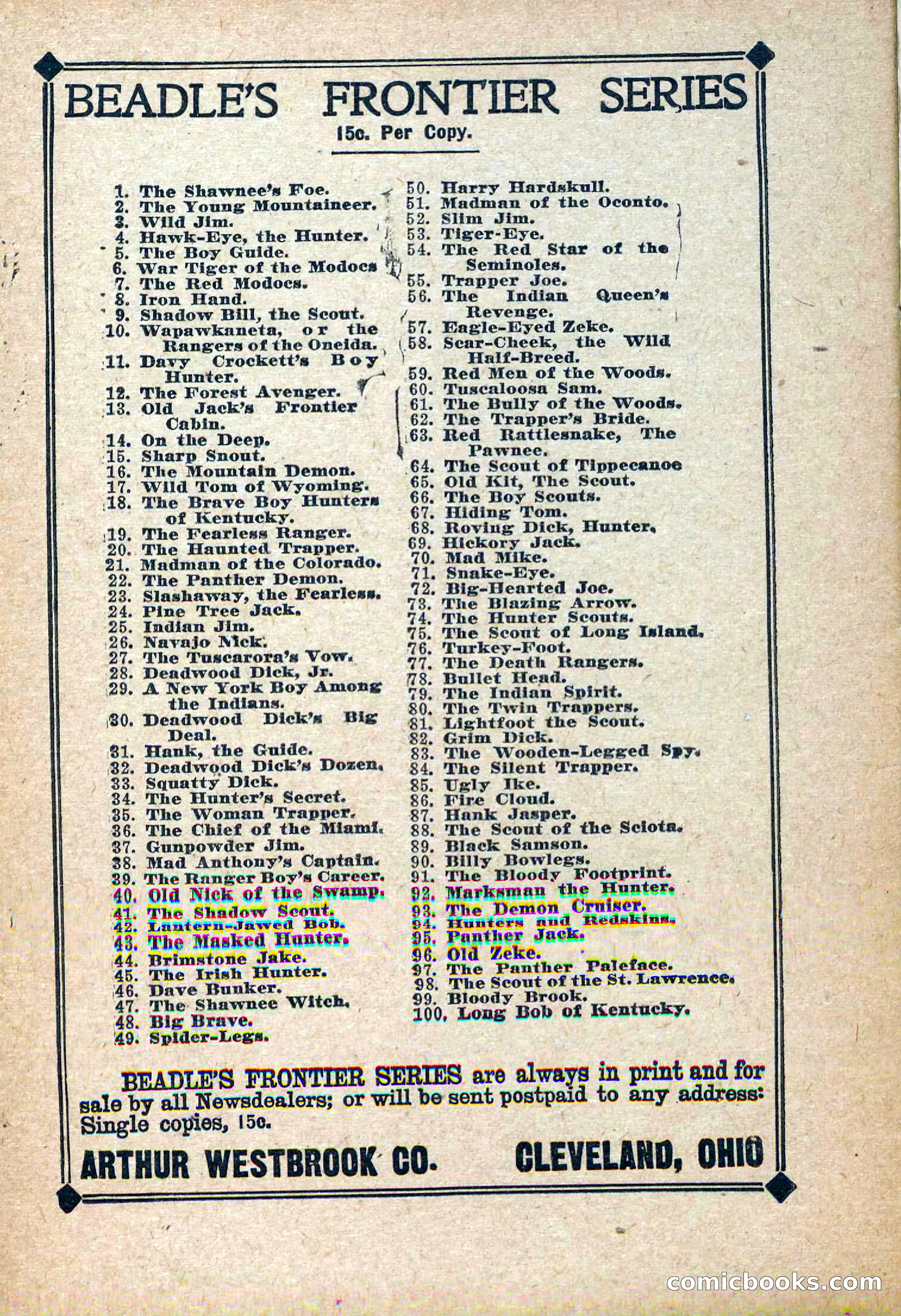 Deadwood Dick Library, Vol. IV, No. 49 — page 40 of 42