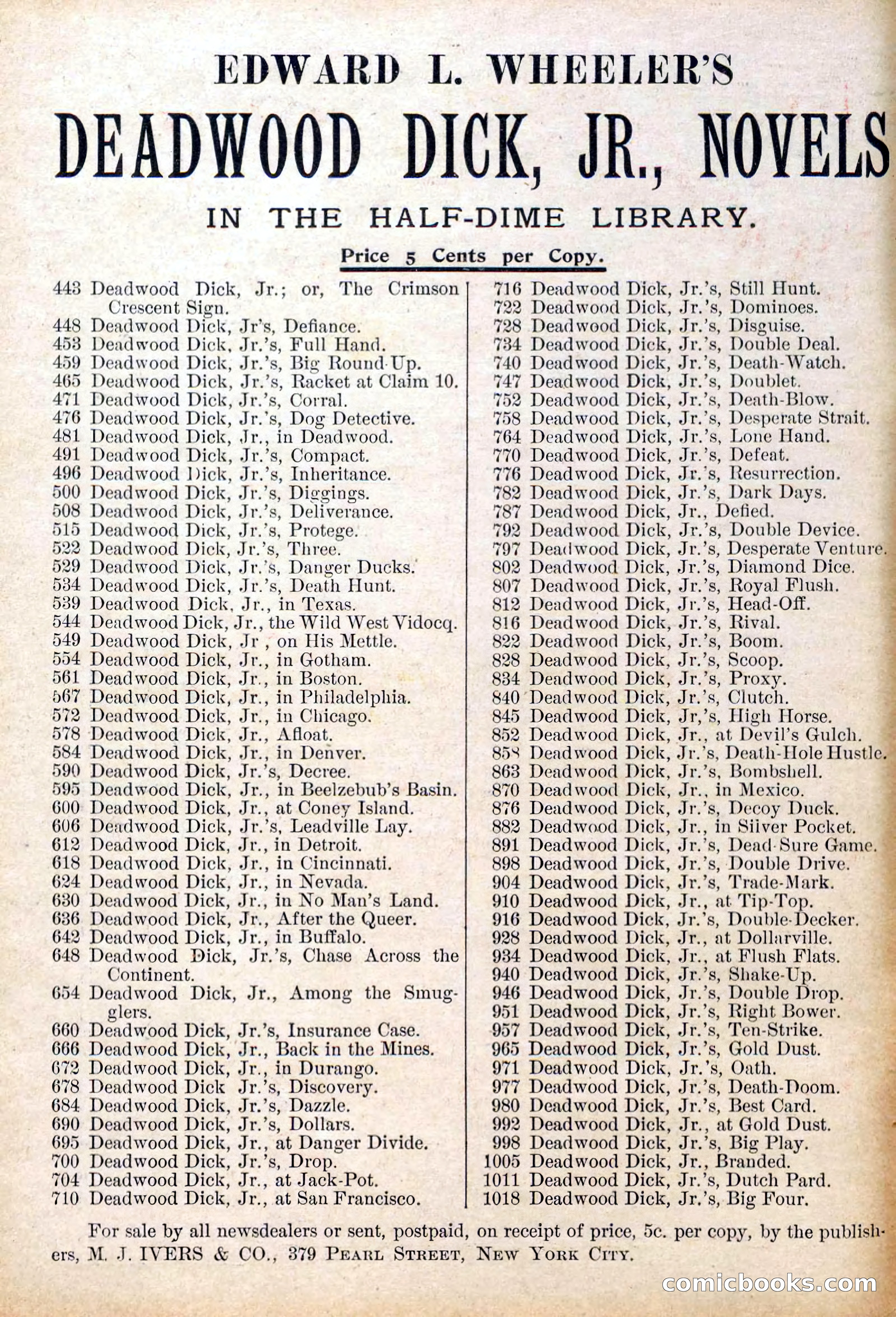 Deadwood Dick Library, Vol. V, No. 53 — page 2 of 40