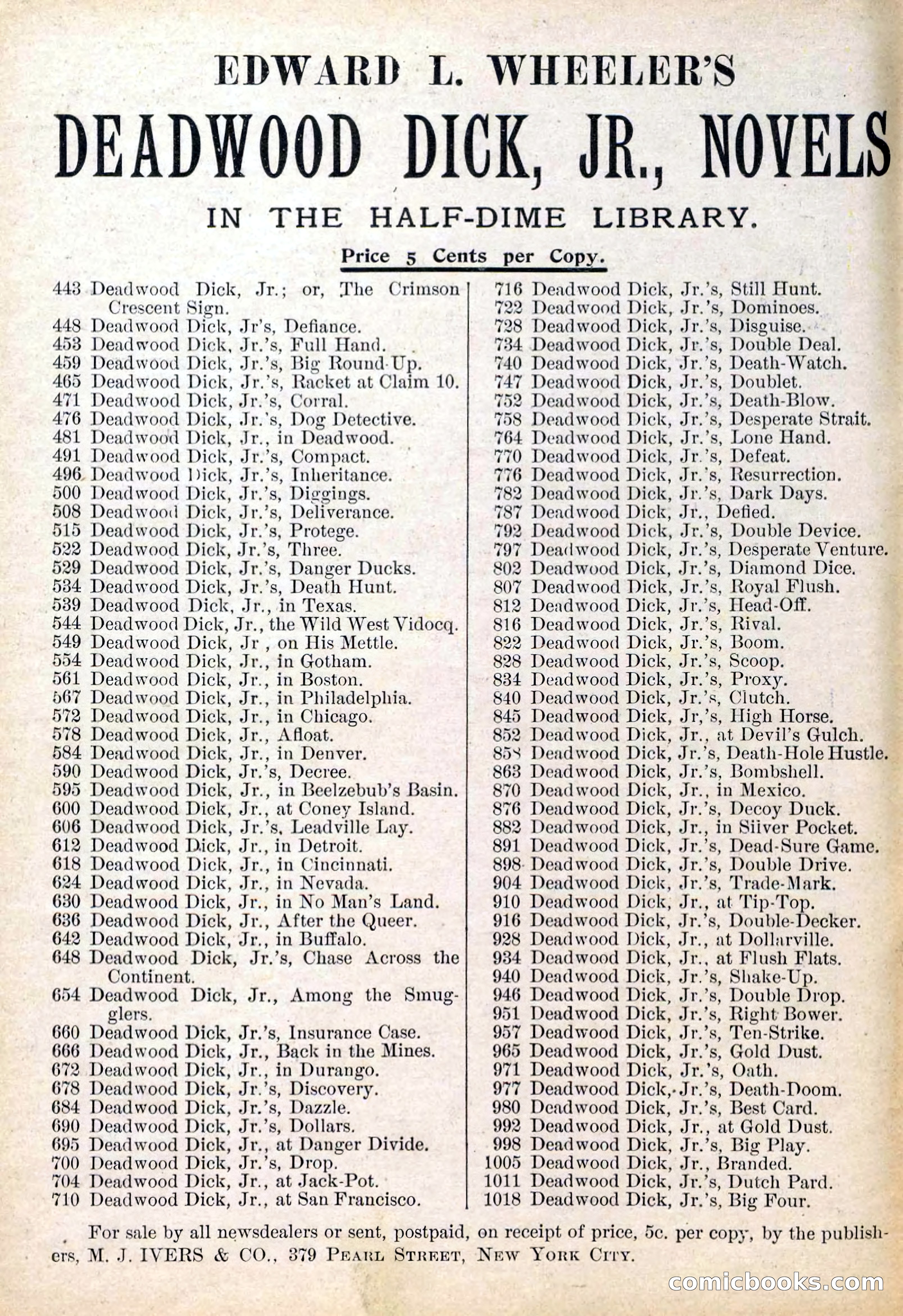 Deadwood Dick Library, Vol. V, No. 54 — page 2 of 40