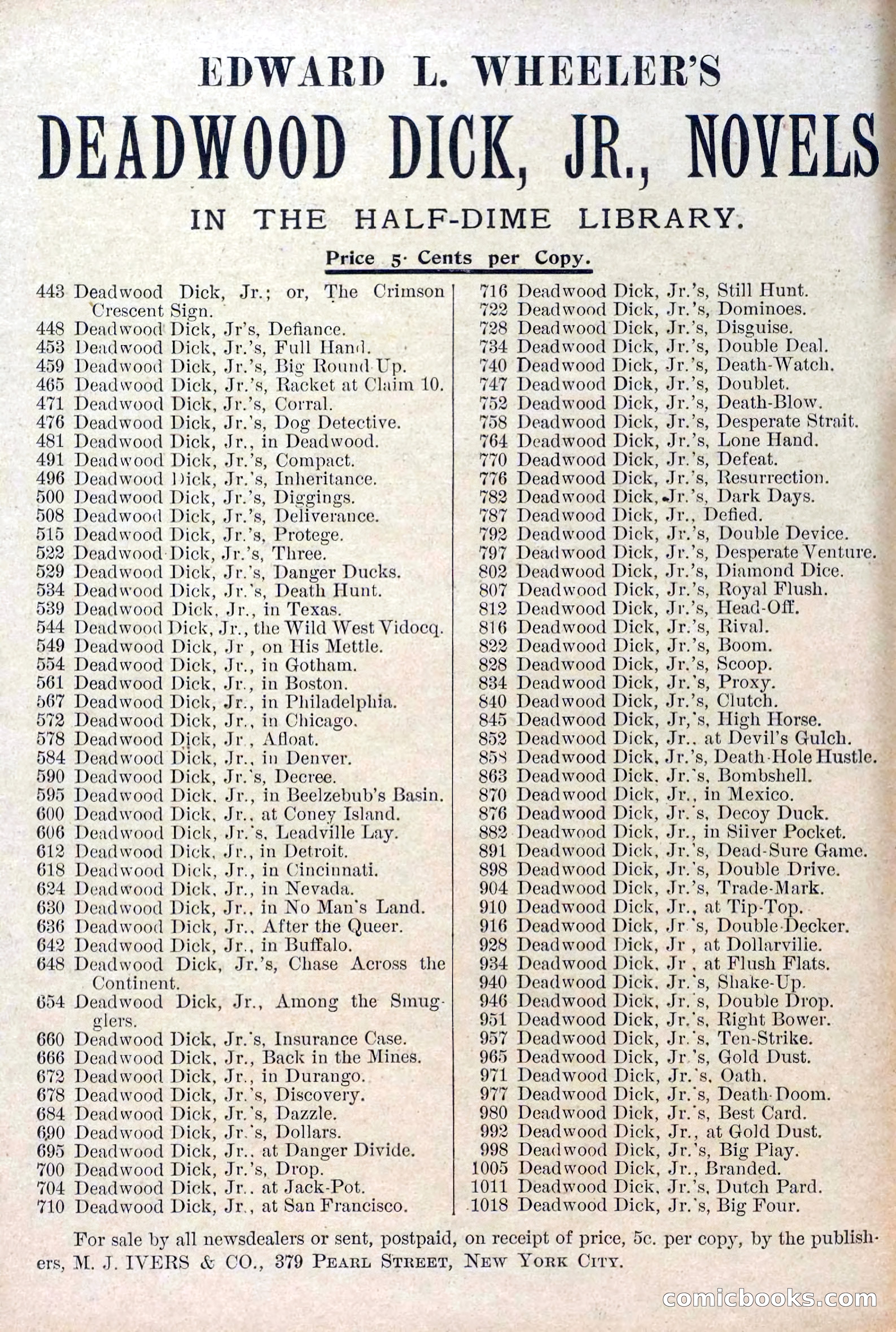 The Deadwood Dick Library, Vol. V, No. 55 — page 2 of 38