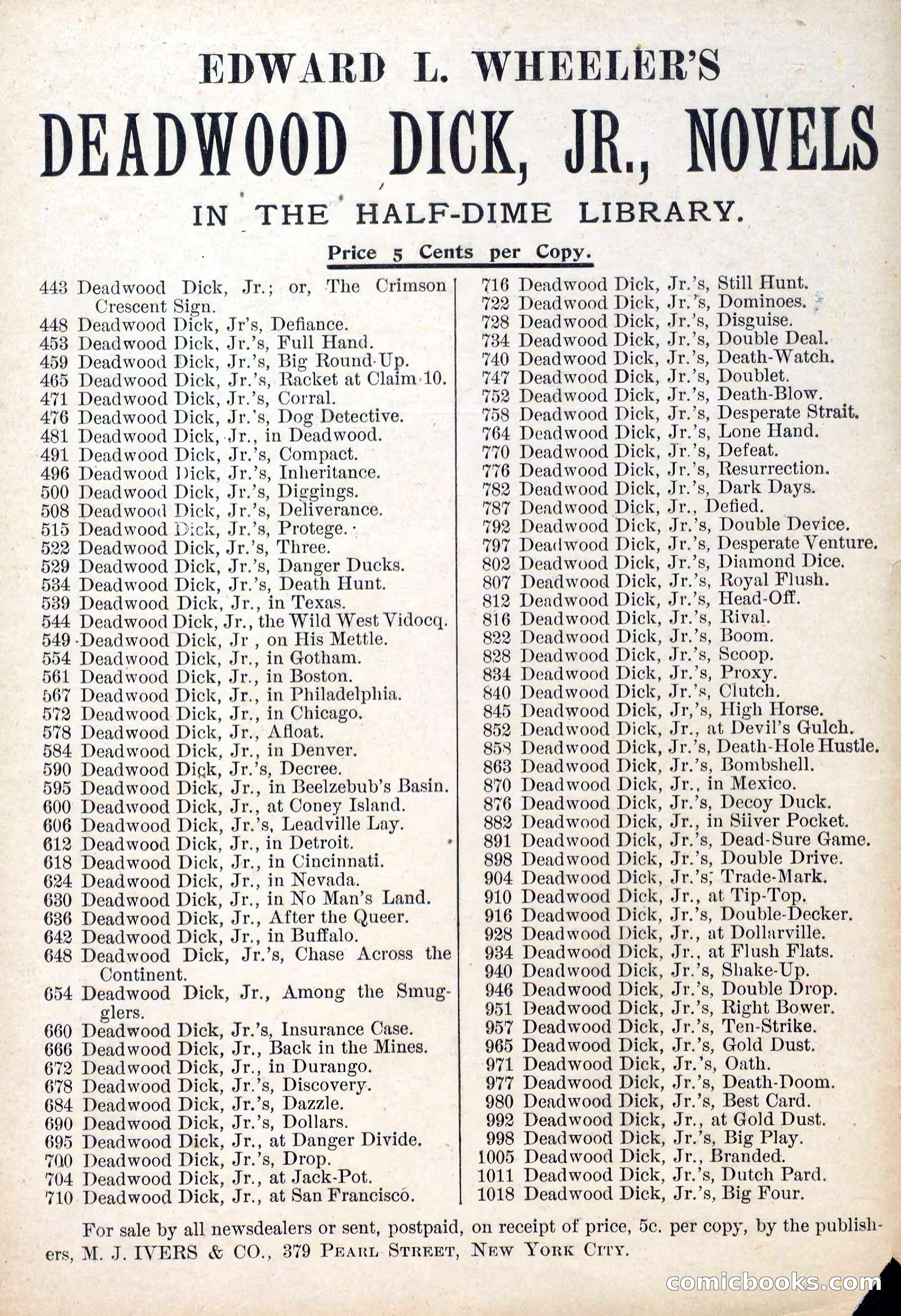 The Deadwood Dick Library, Vol. V, No. 62 — page 2 of 40