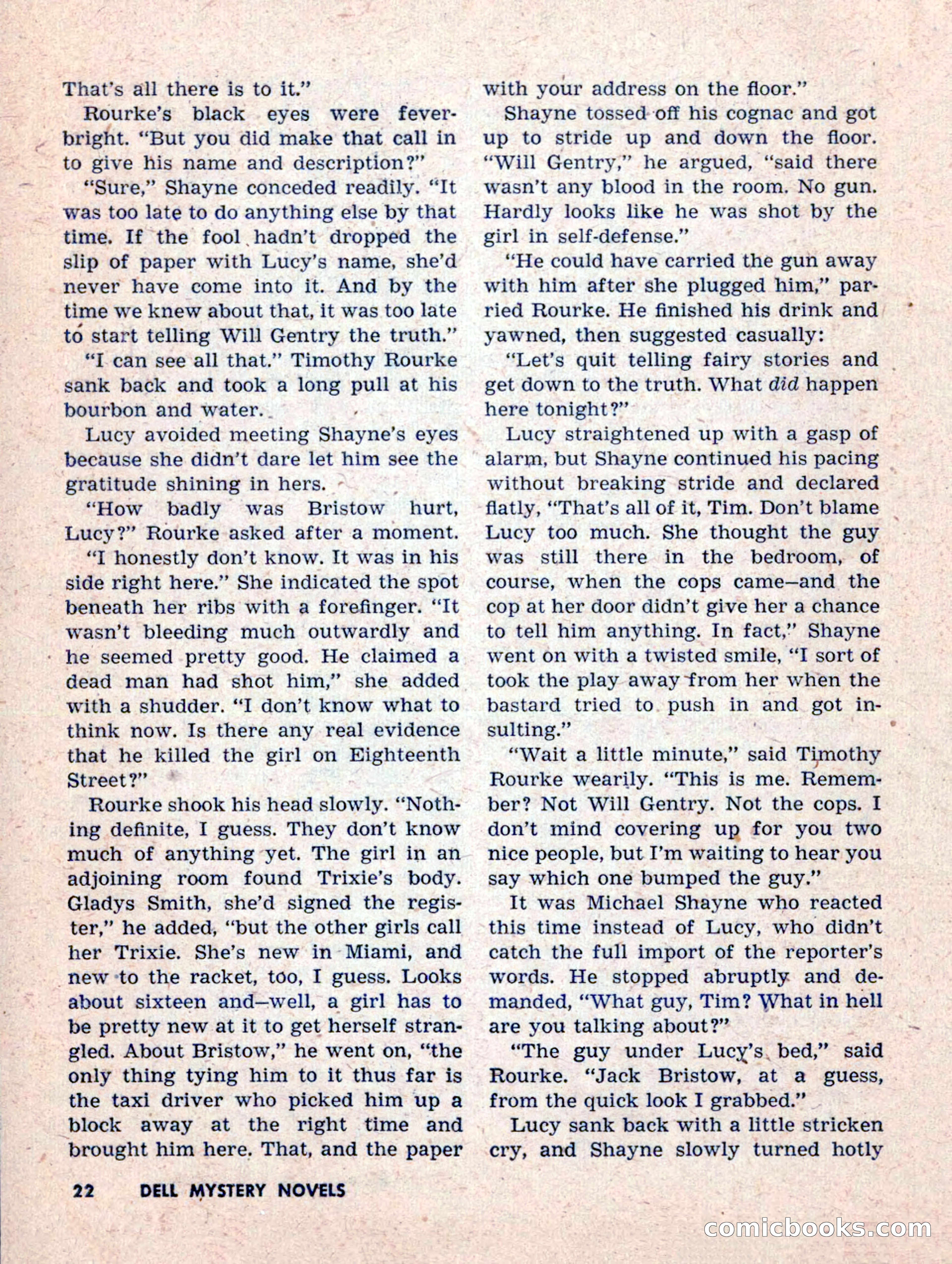 Dell Mystery Novels No. 1 — page 24 of 132