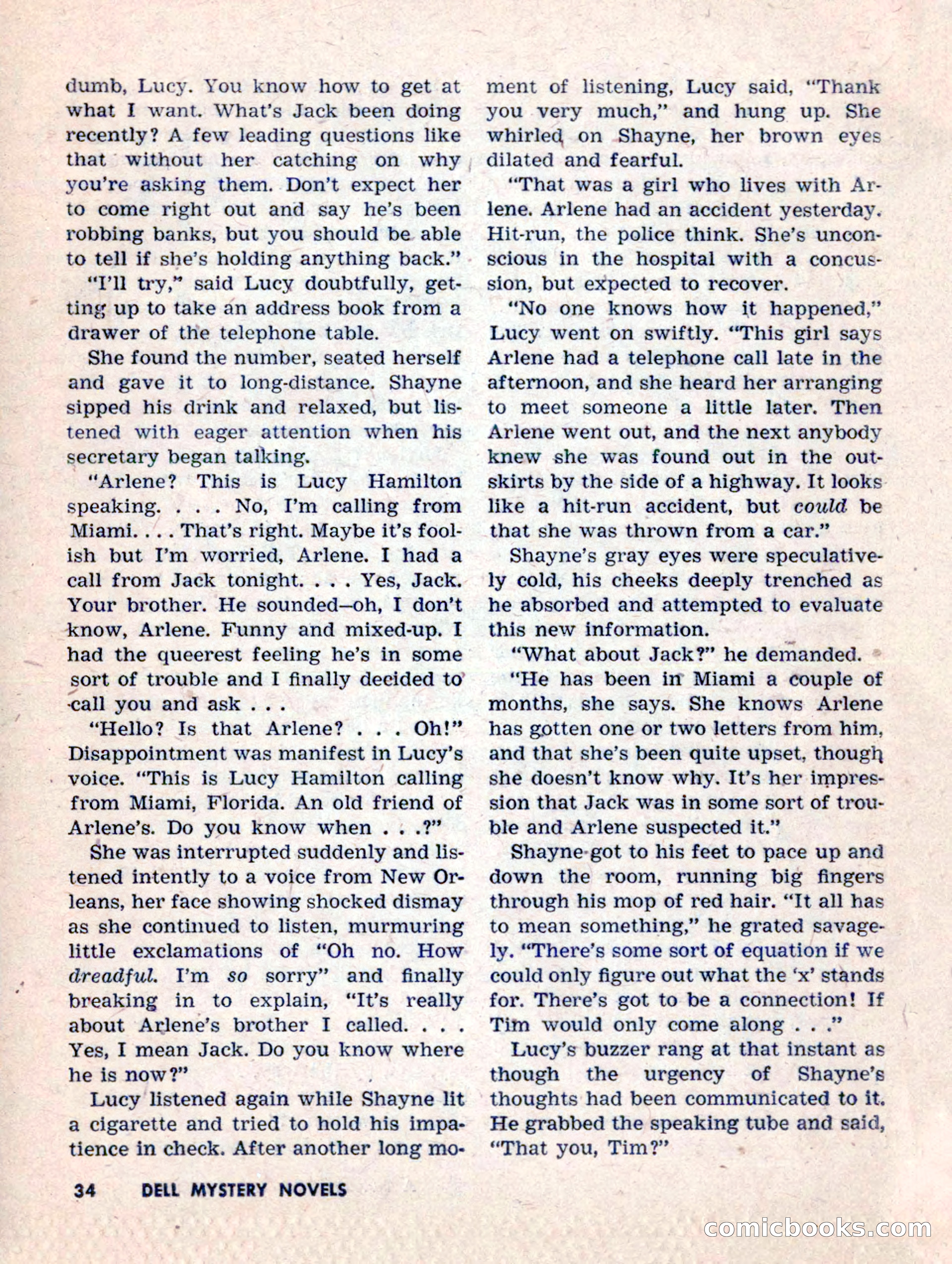 Dell Mystery Novels No. 1 — page 36 of 132