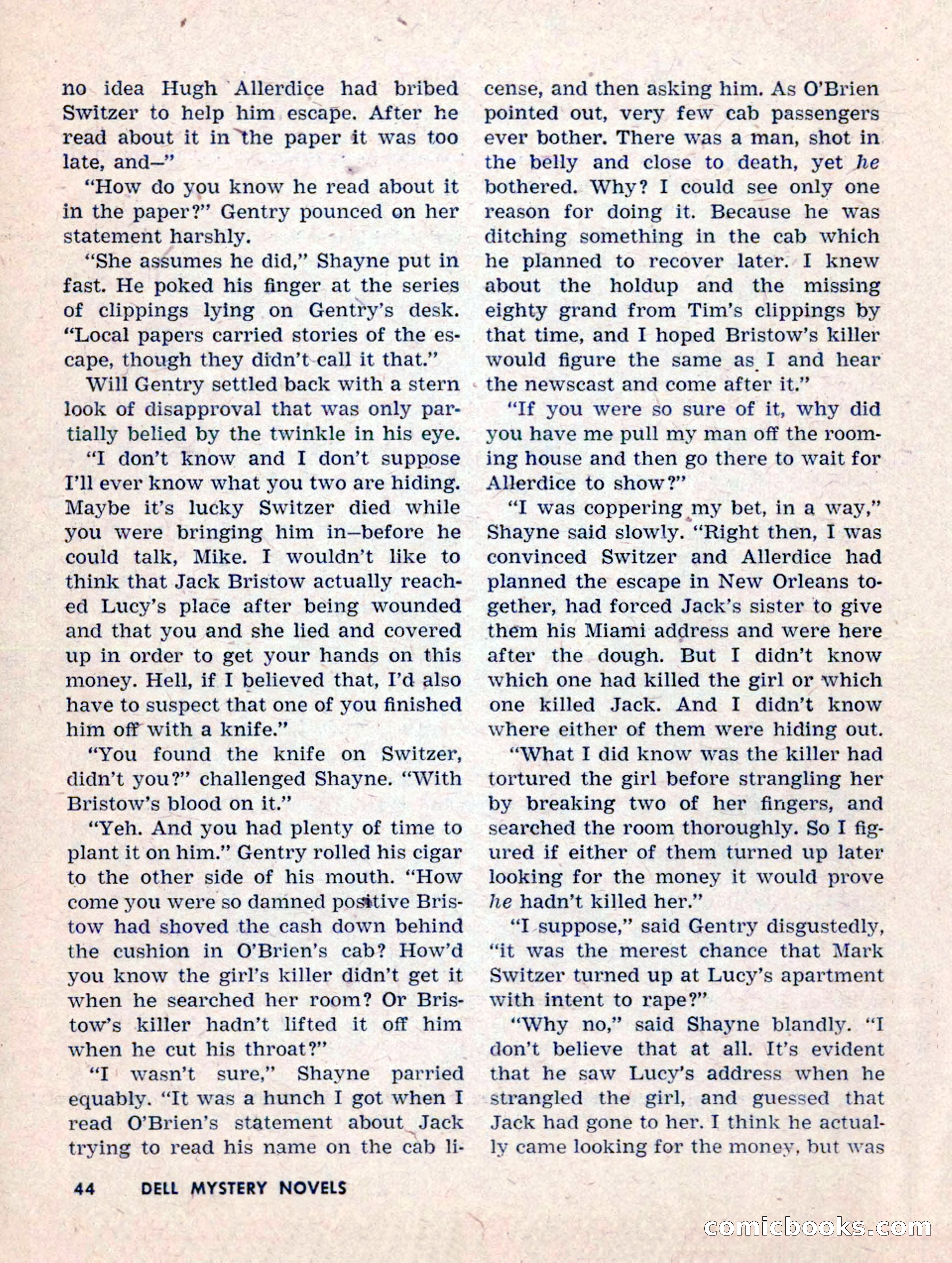 Dell Mystery Novels No. 1 — page 46 of 132