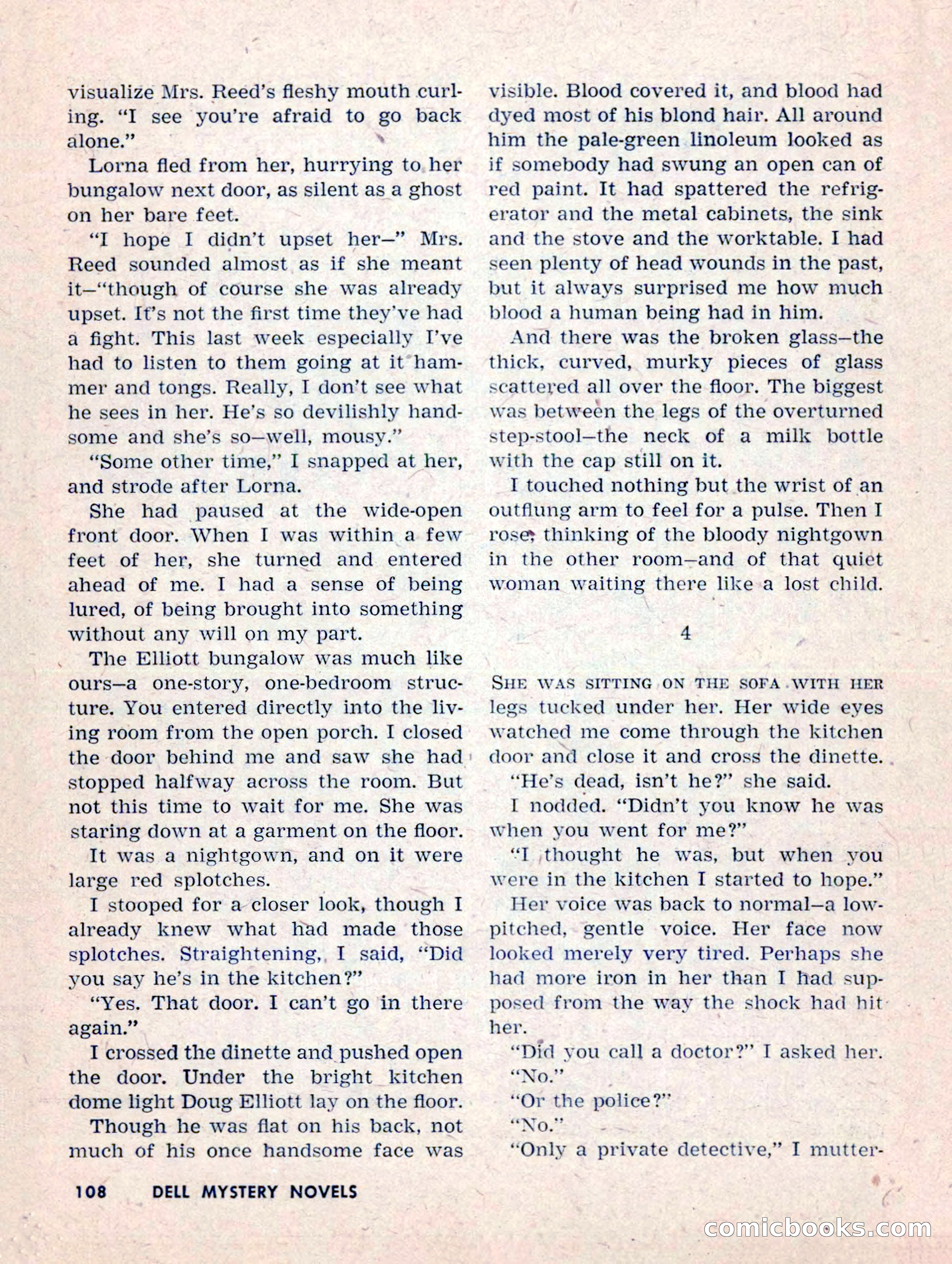 Dell Mystery Novels No. 1 — page 110 of 132