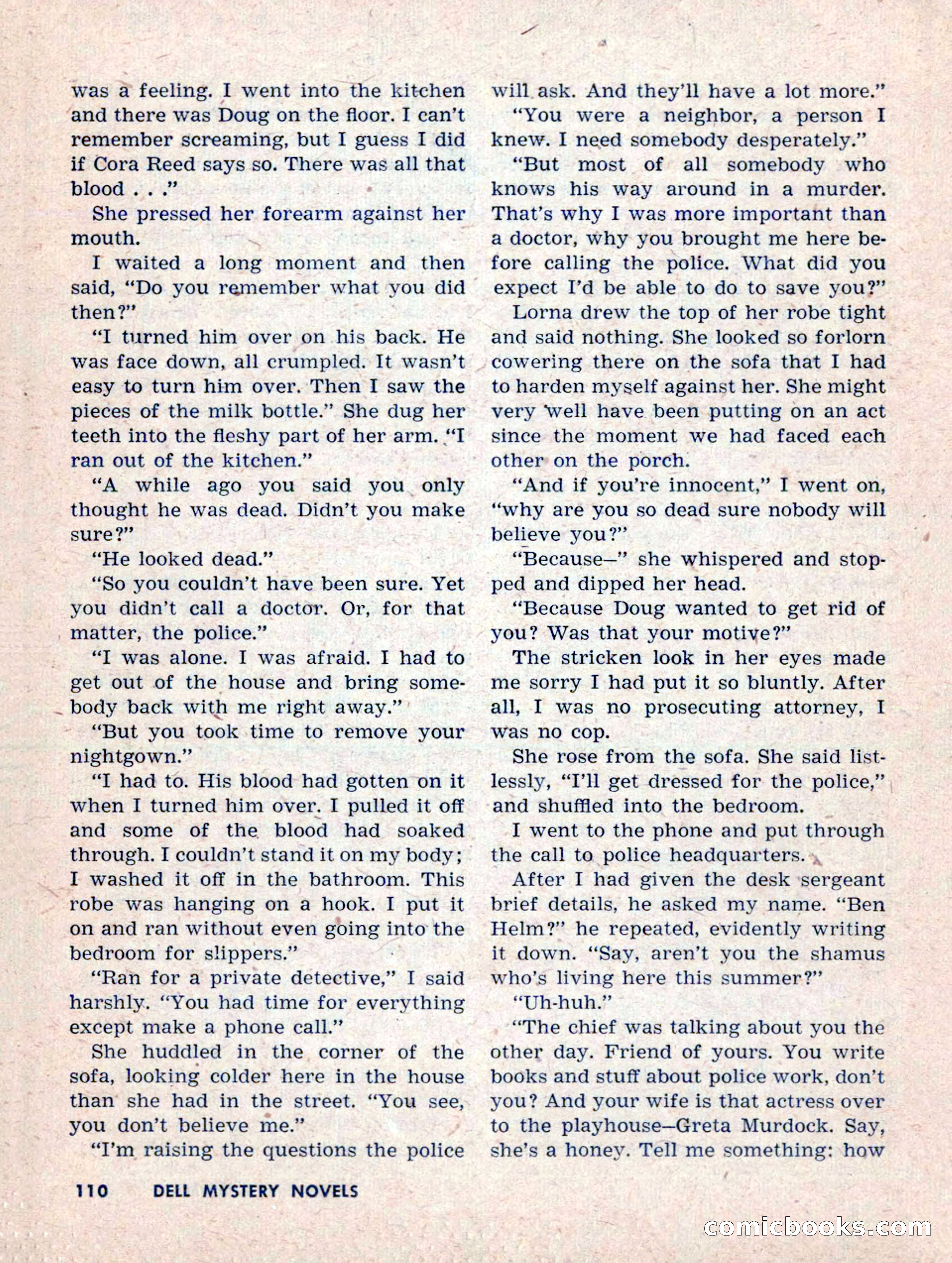 Dell Mystery Novels No. 1 — page 112 of 132
