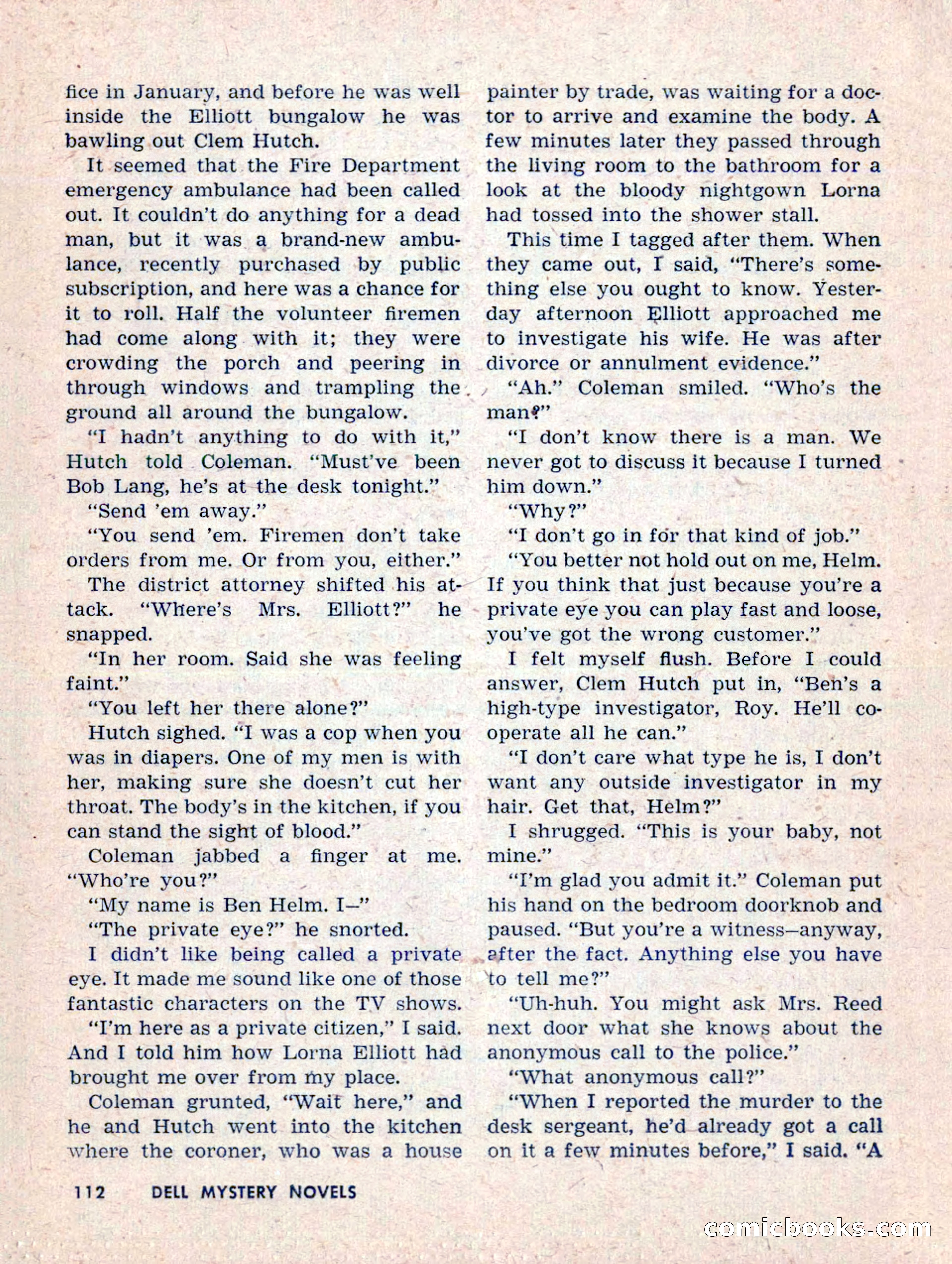 Dell Mystery Novels No. 1 — page 114 of 132