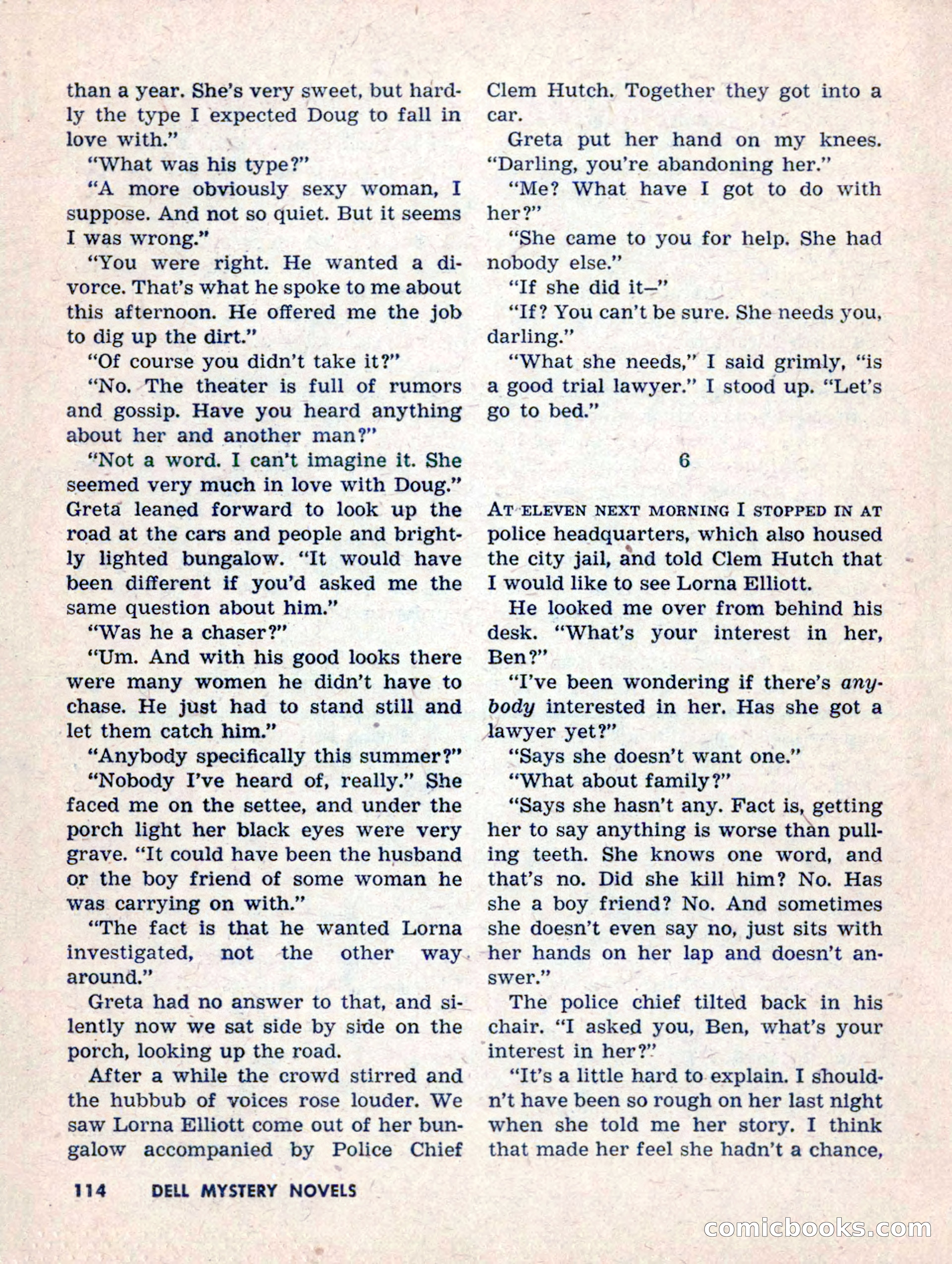 Dell Mystery Novels No. 1 — page 116 of 132