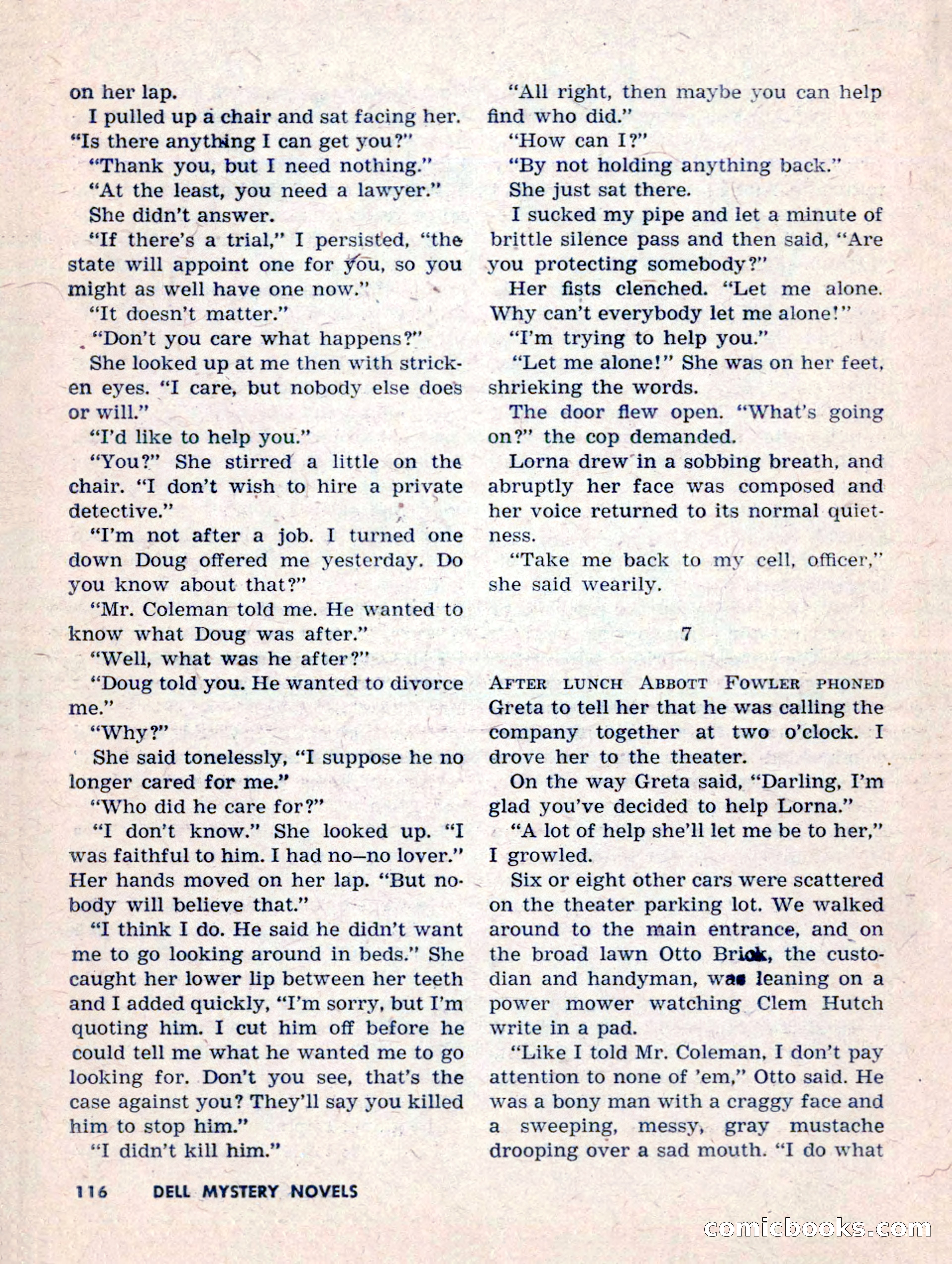 Dell Mystery Novels No. 1 — page 118 of 132