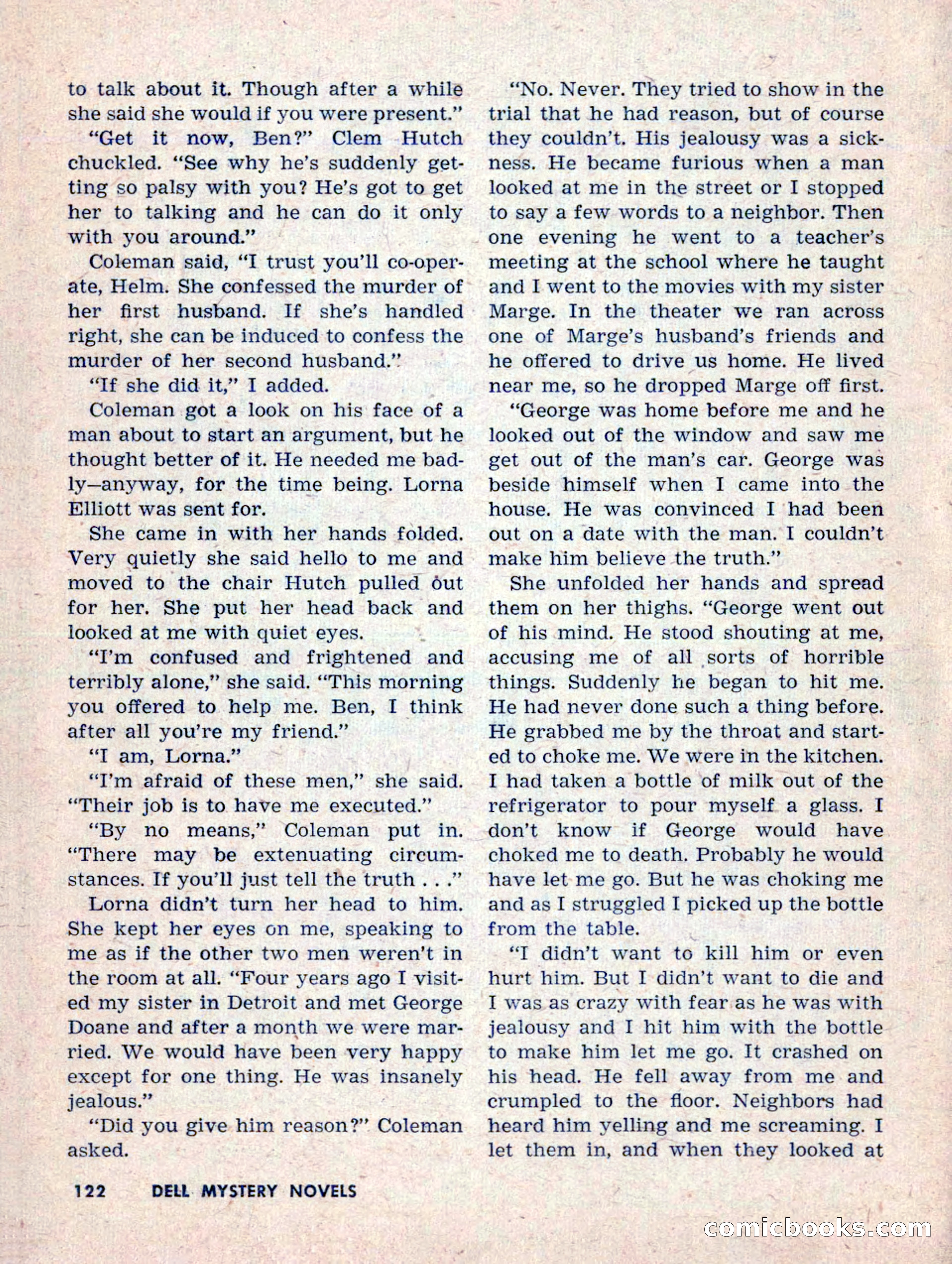 Dell Mystery Novels No. 1 — page 124 of 132