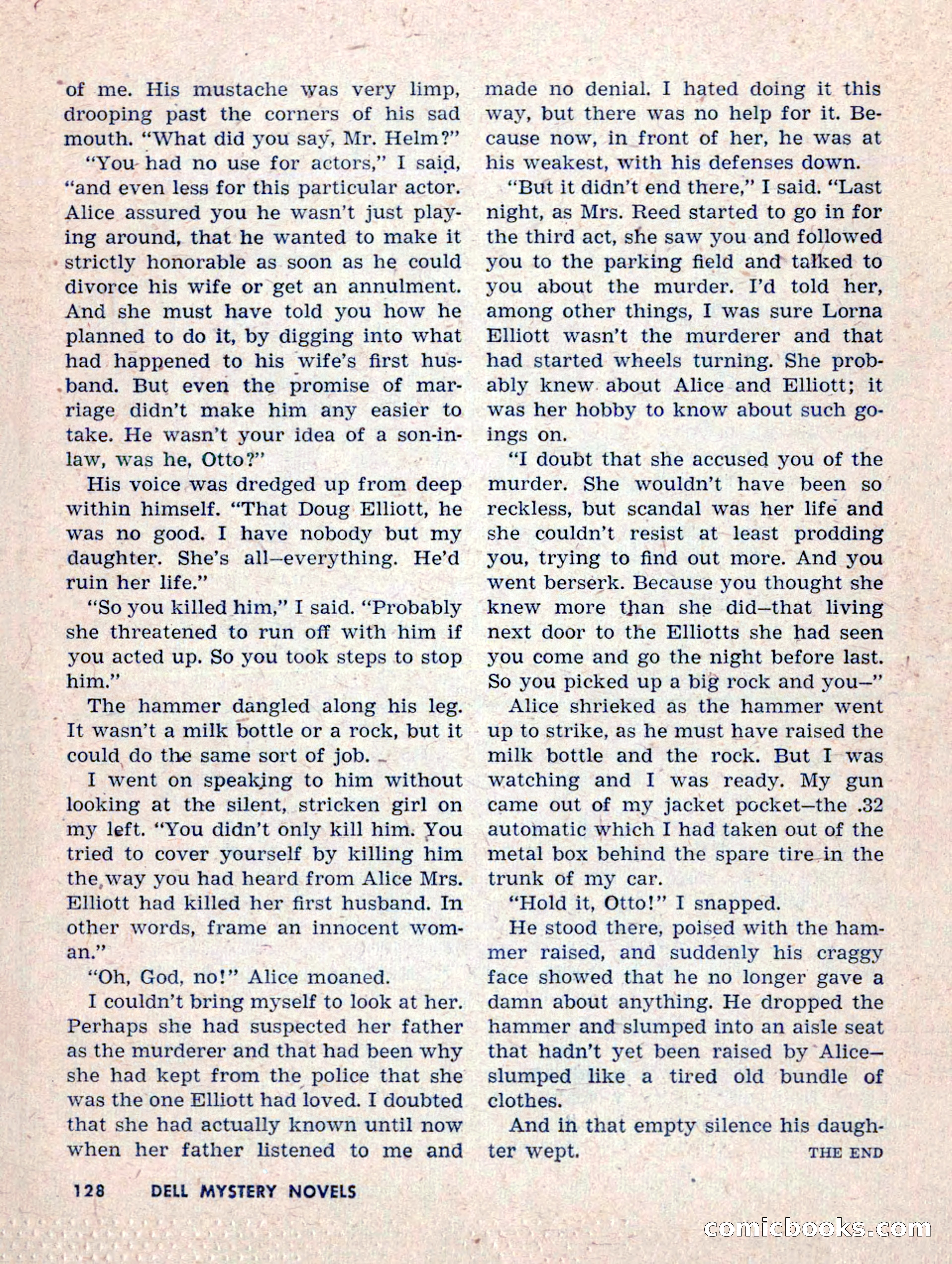Dell Mystery Novels No. 1 — page 130 of 132