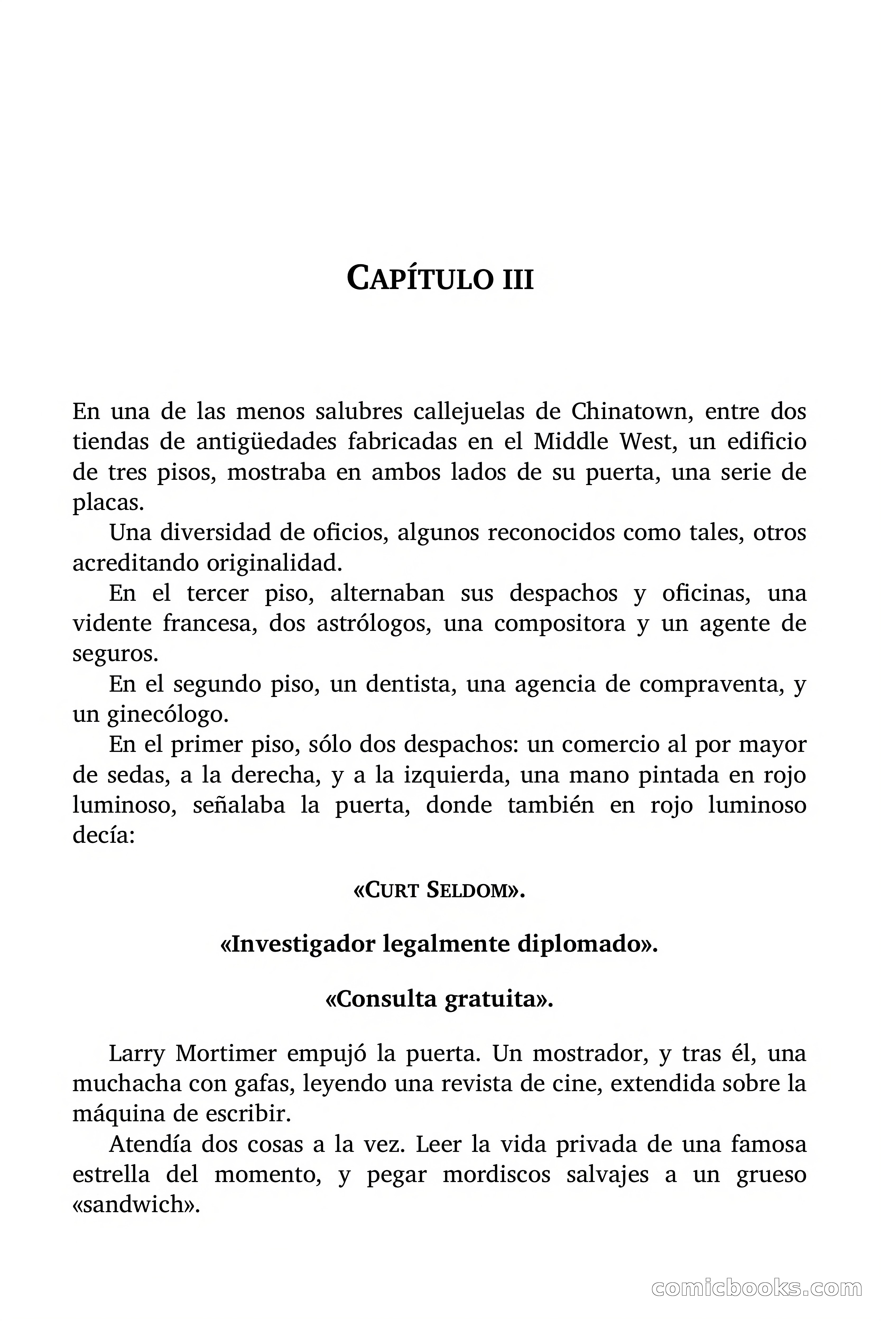 El caso del buscador siniestro — page 22 of 106