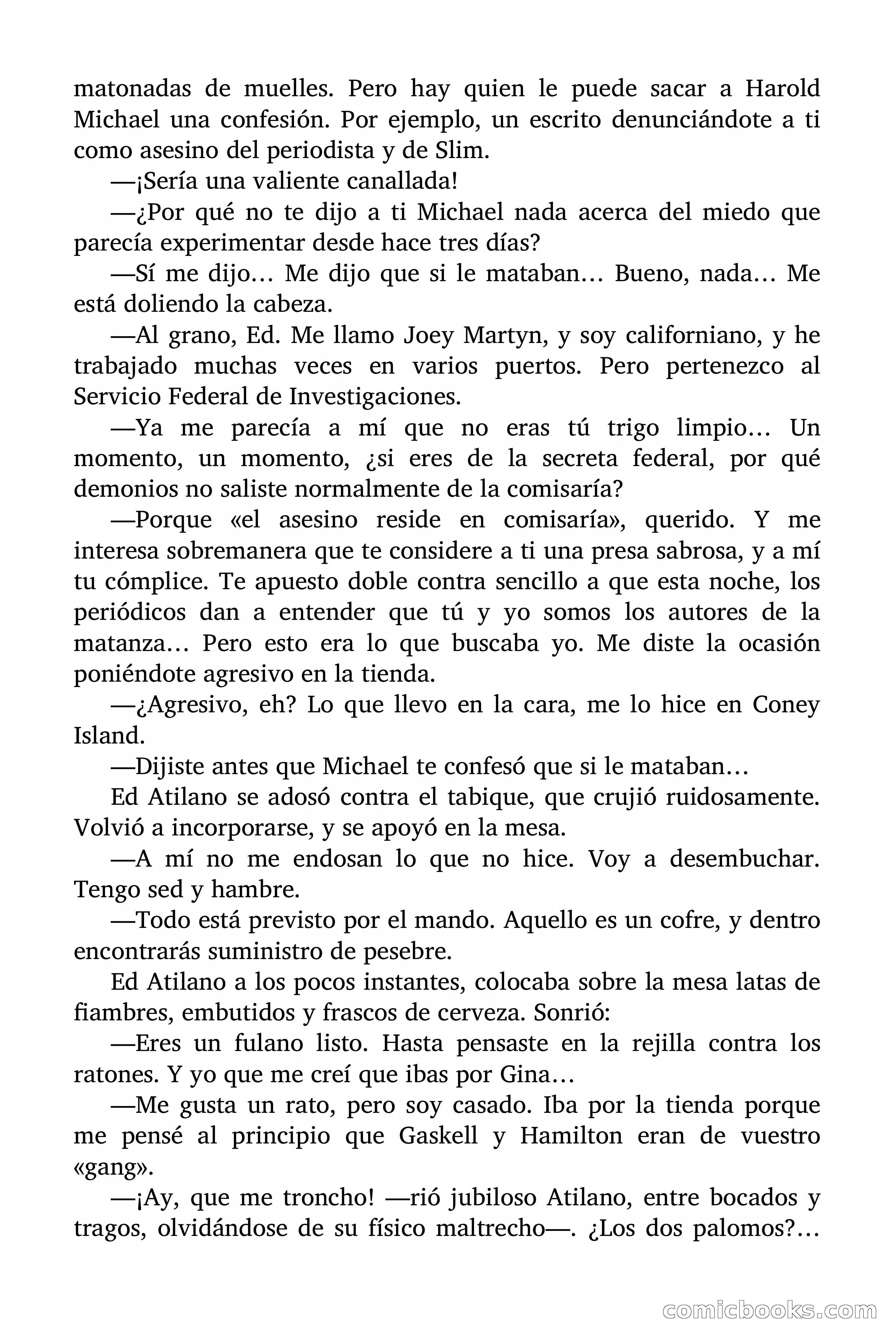 El asesino reside en comisaría — page 59 of 94