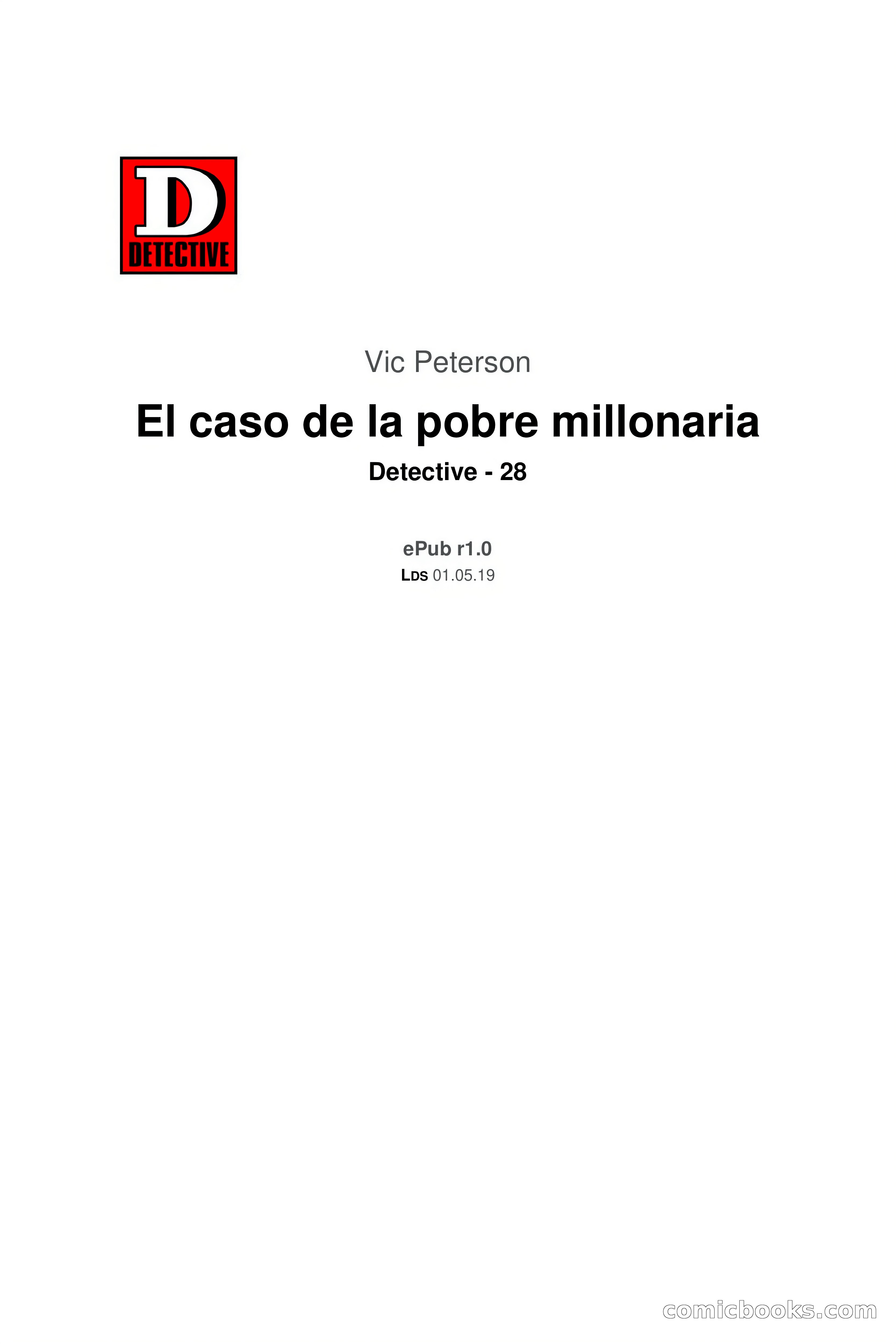 Detective Magazine: El caso de la pobre millonaria — page 3 of 103