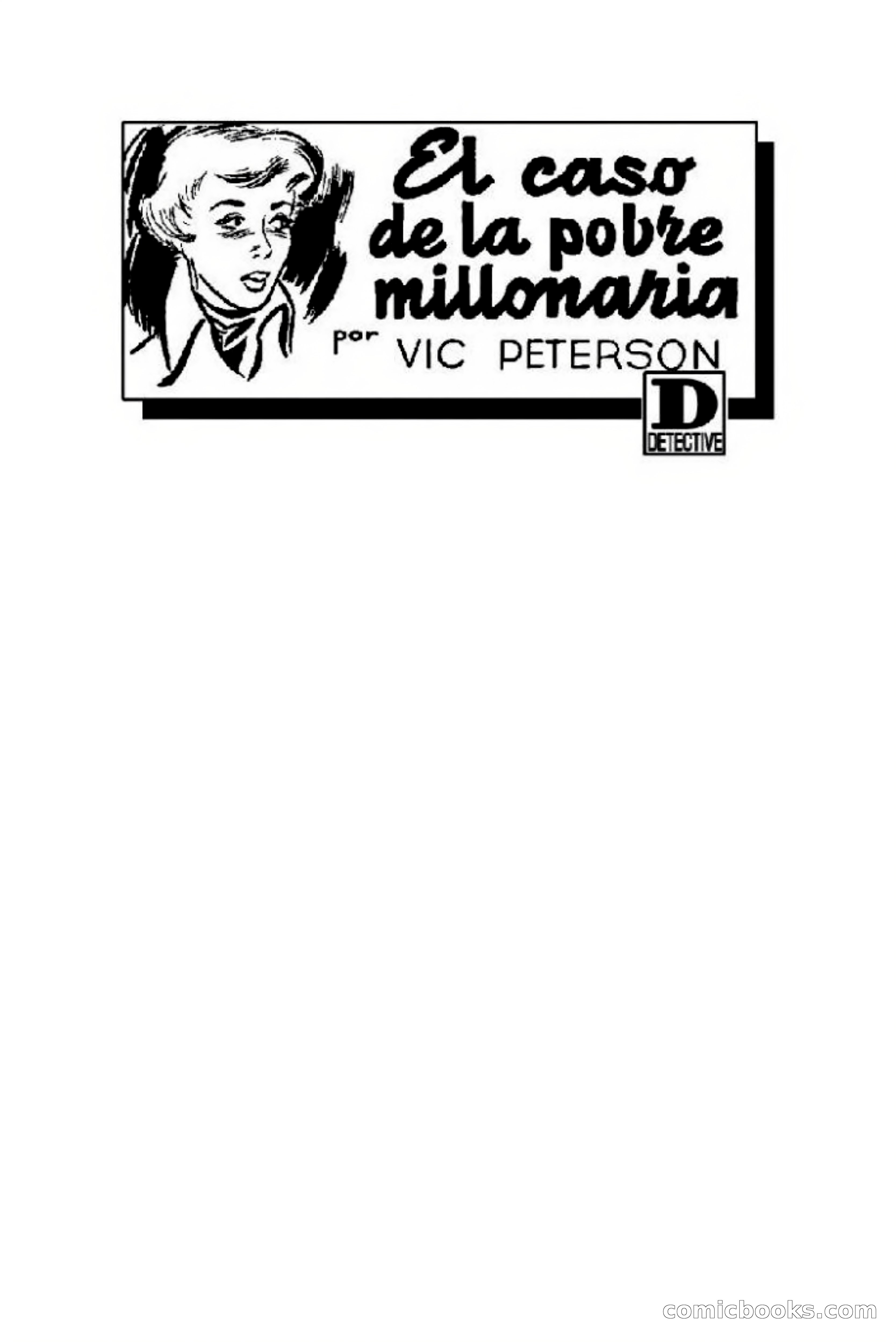 Detective Magazine: El caso de la pobre millonaria — page 5 of 103