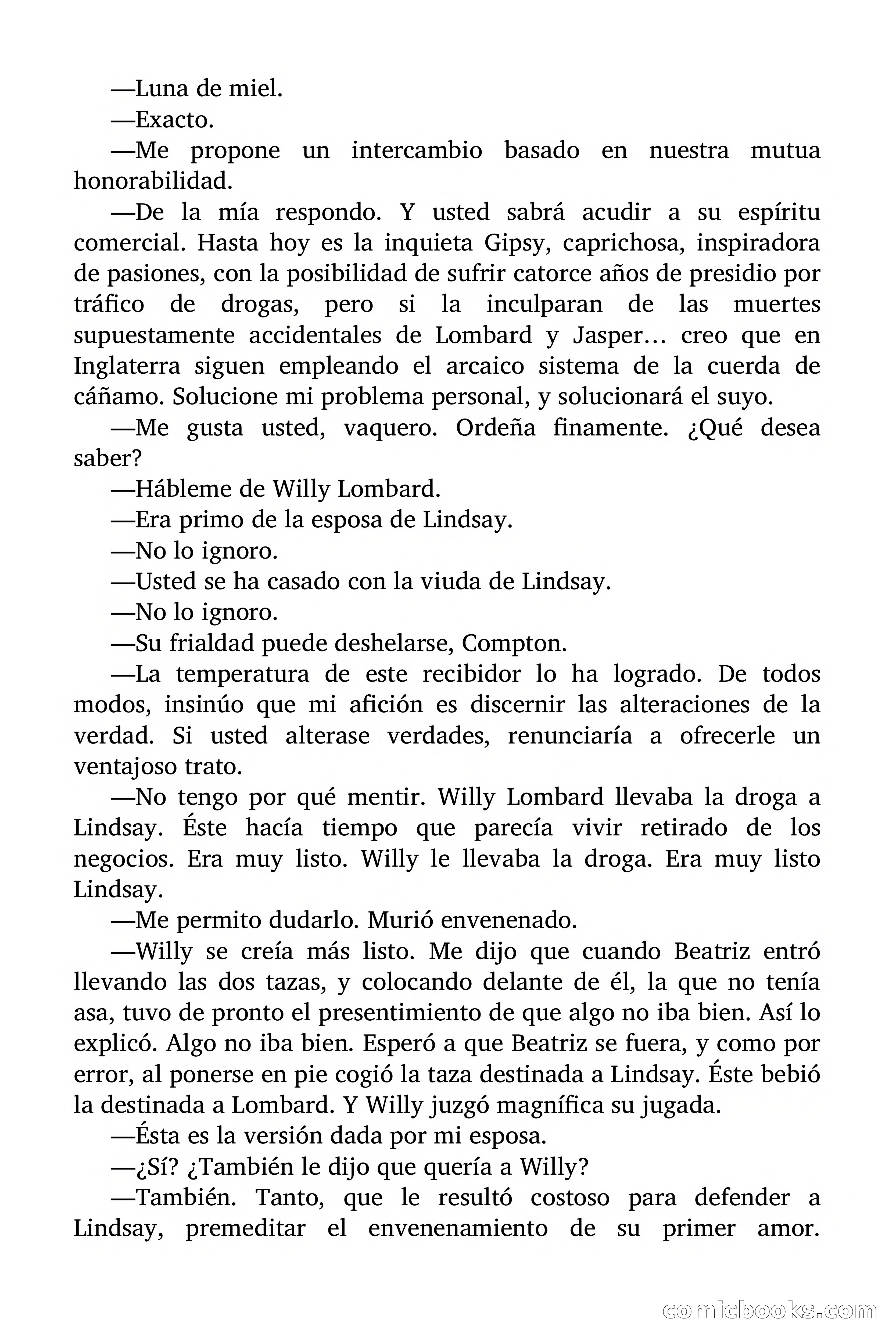 Nardos para tu viuda (Flowers for Your Widow) — page 71 of 88
