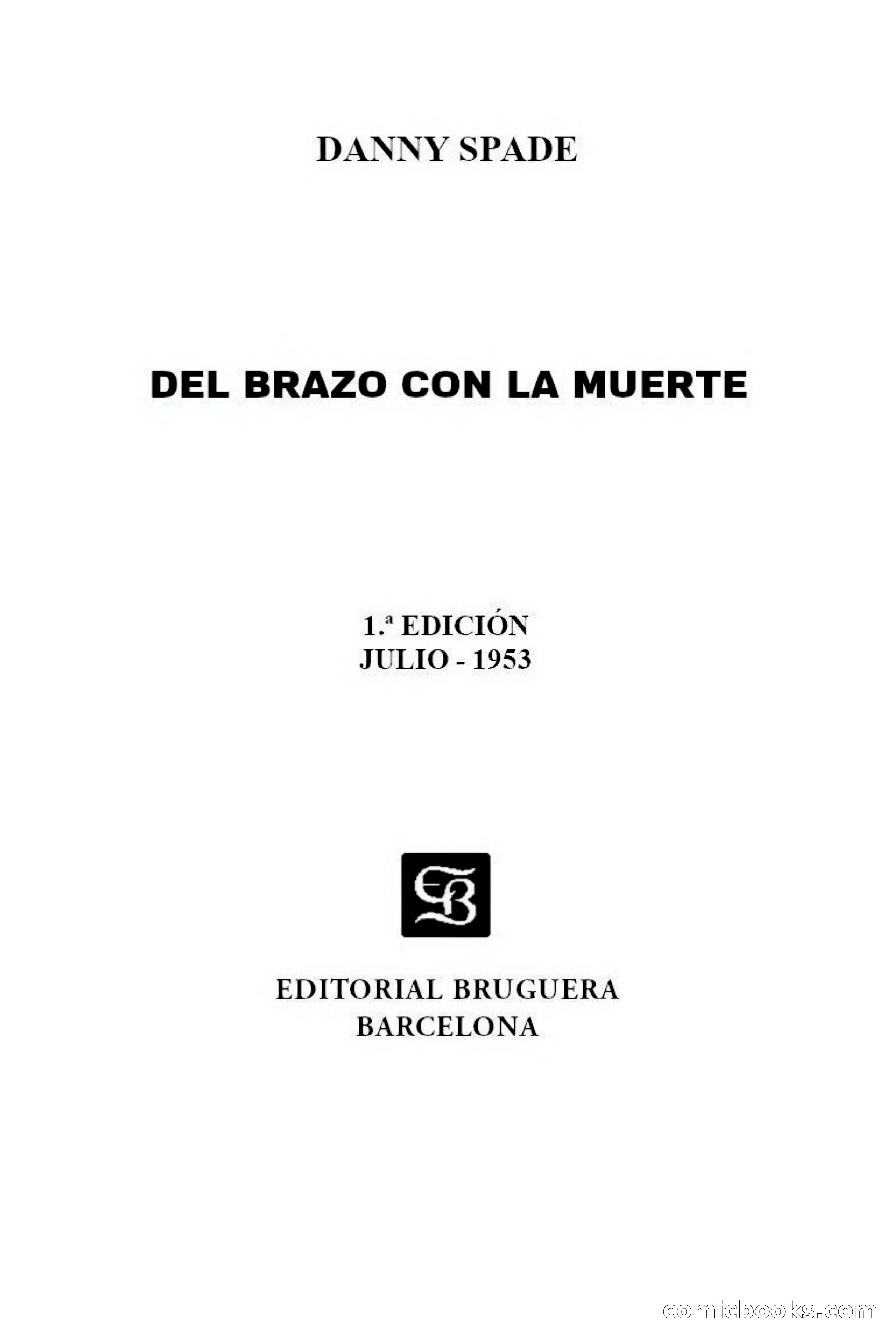 Del Brazo con la Muerte — page 2 of 106