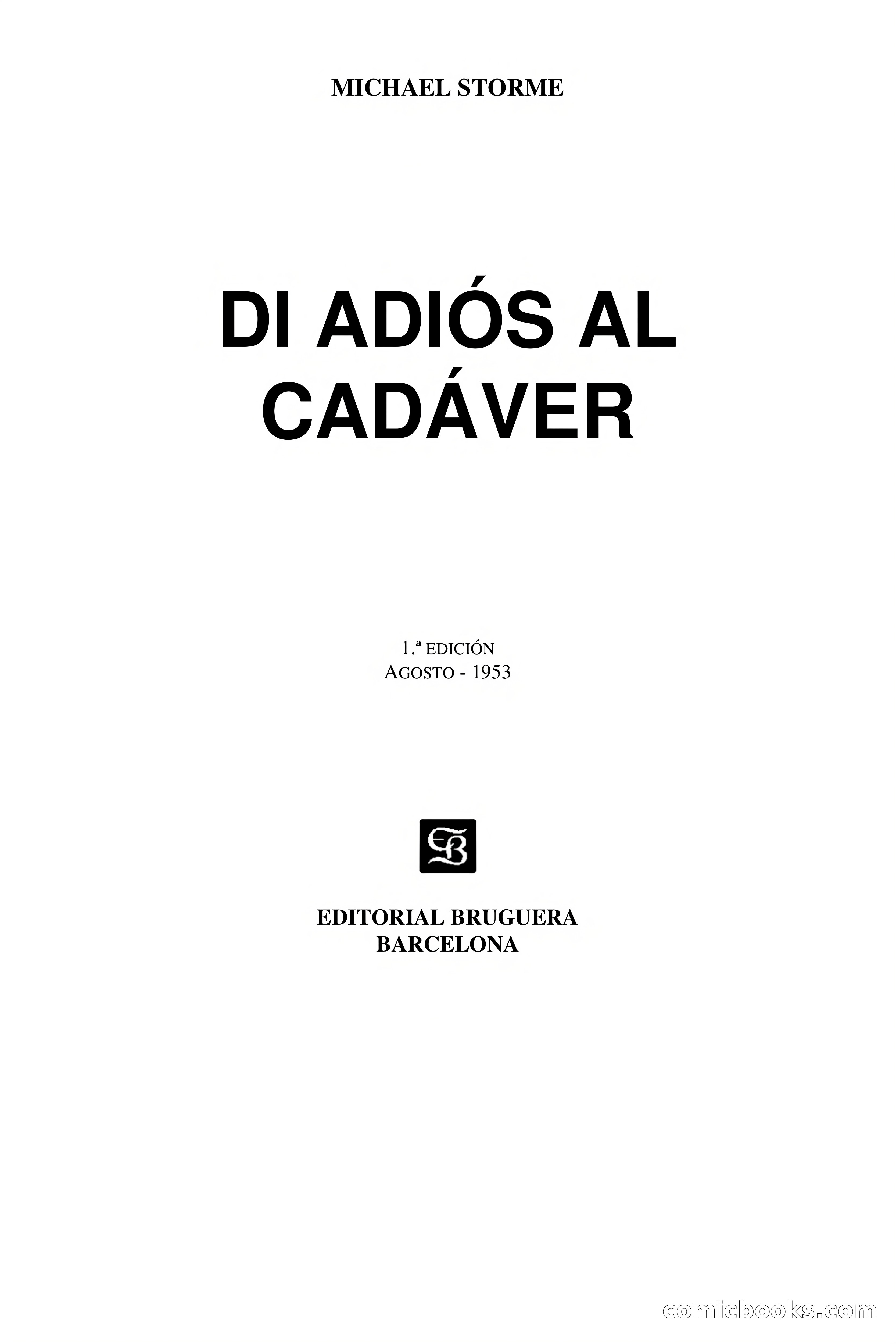 Di adiós al cadáver — page 3 of 76