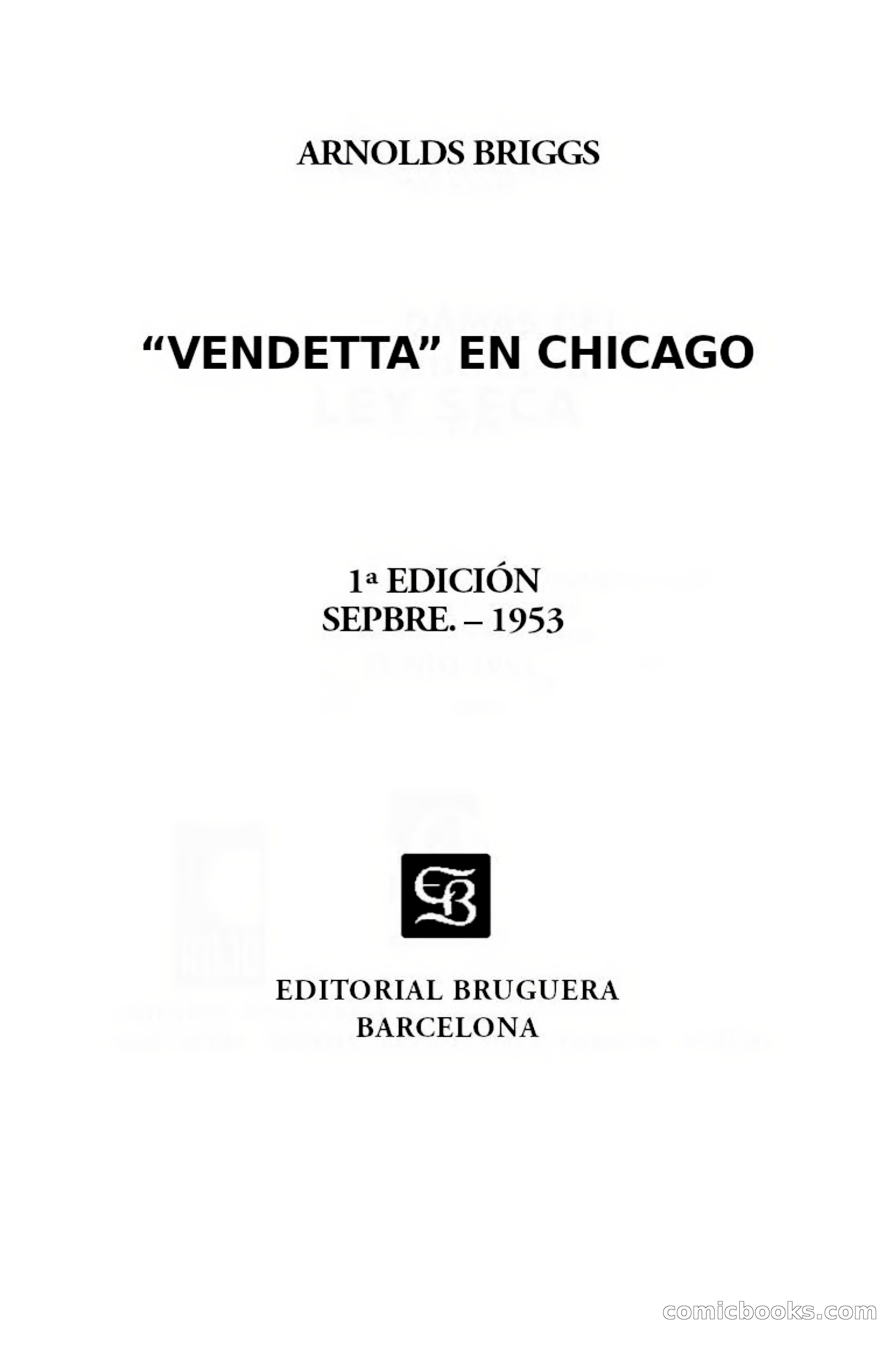 Detective Magazine Cover: "Vendetta en Chicago" — page 2 of 91