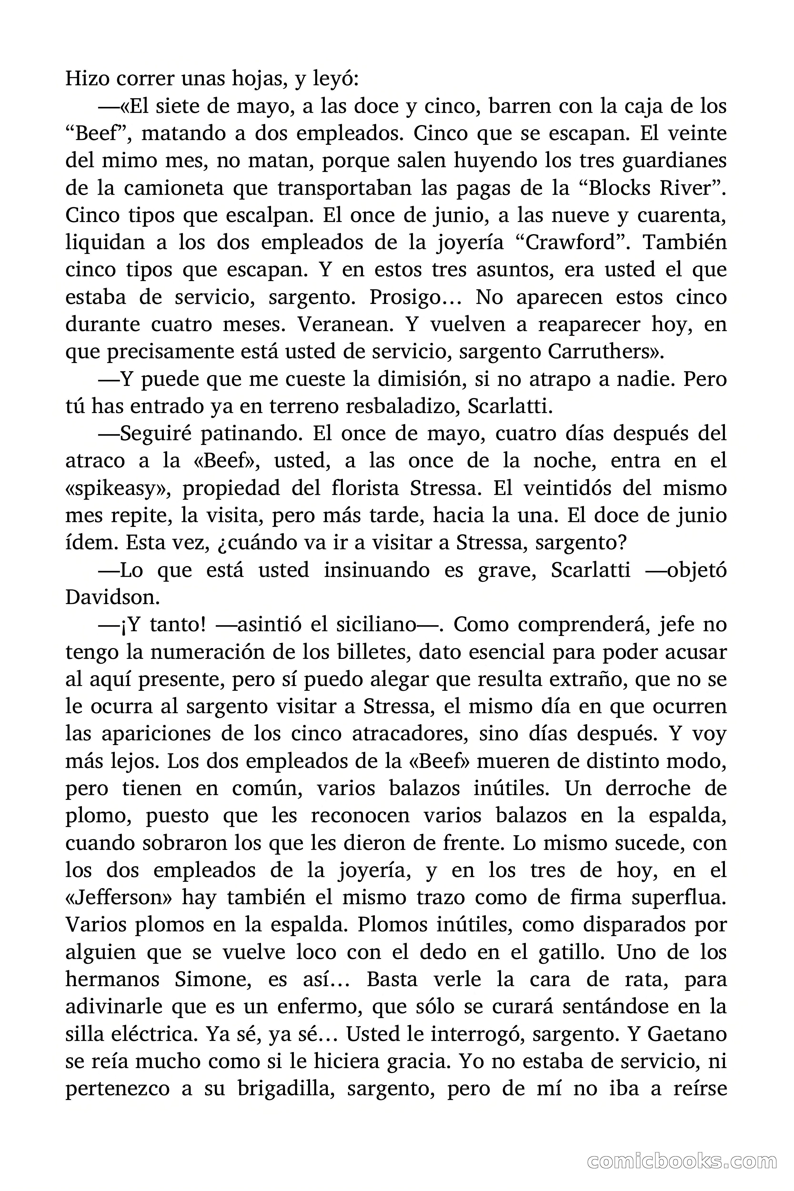 Detective Magazine Cover: "Vendetta en Chicago" — page 10 of 91