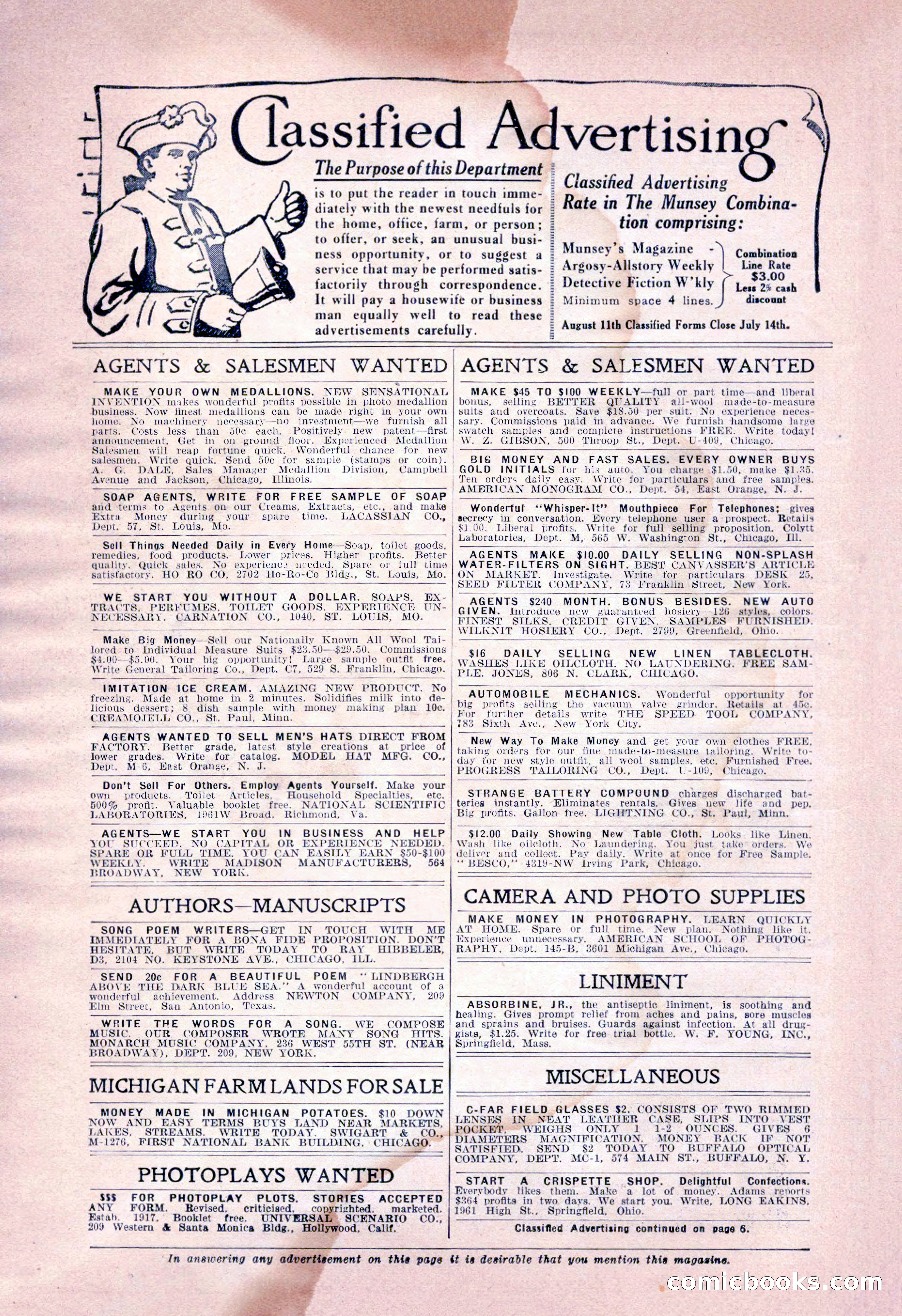 Detective Fiction Weekly, July 7, 1928 — page 6 of 156