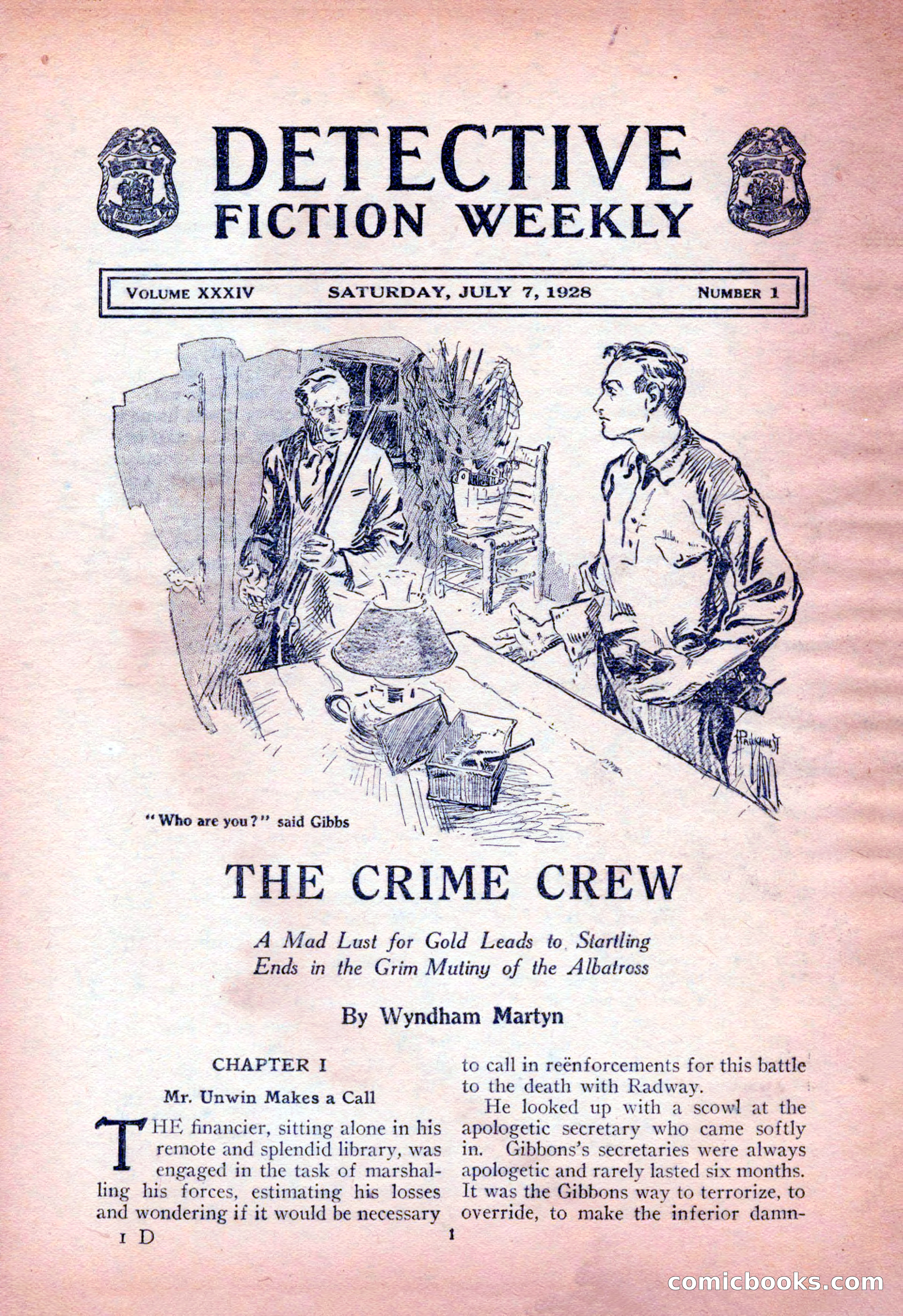 Detective Fiction Weekly, July 7, 1928 — page 11 of 156