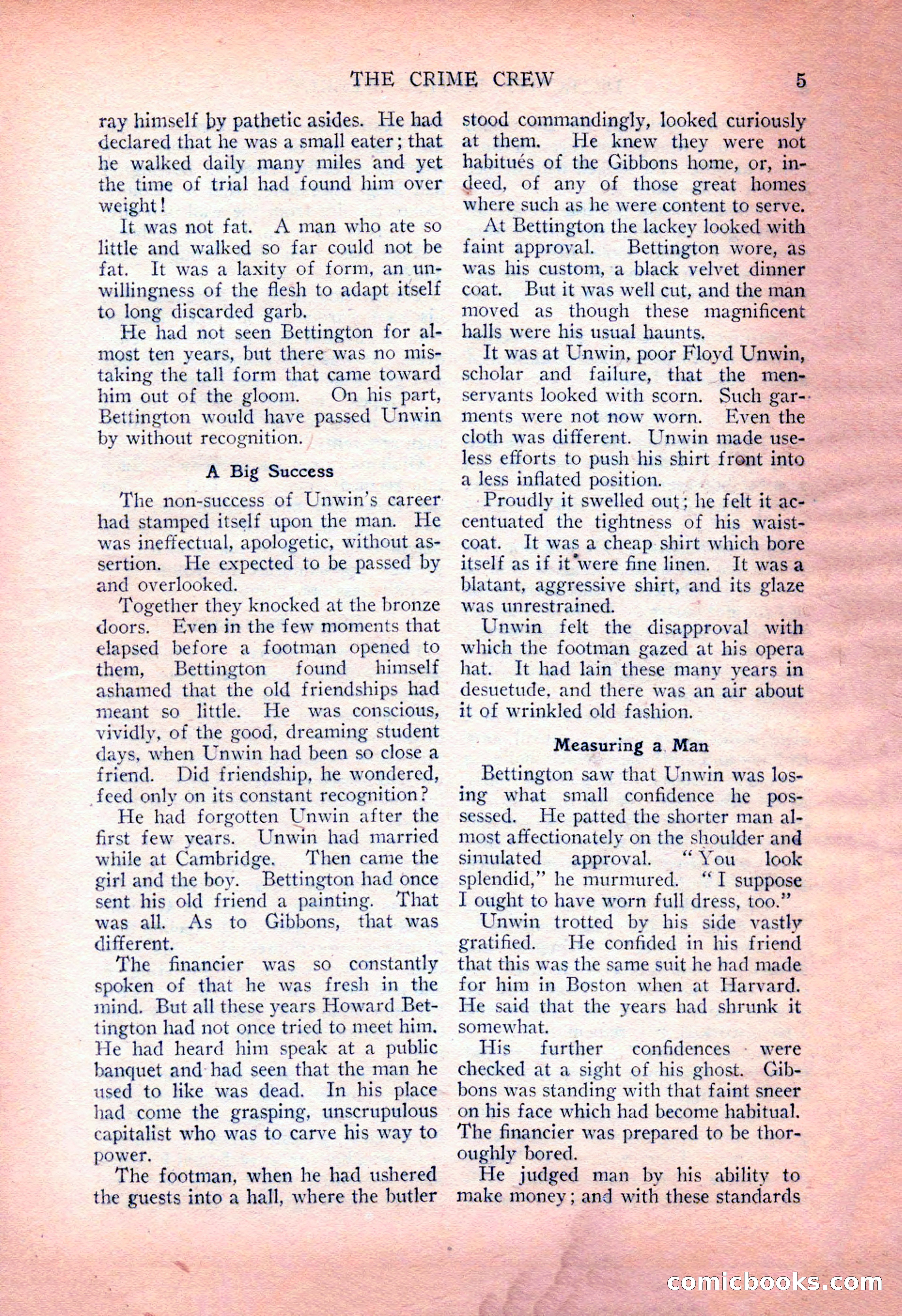 Detective Fiction Weekly, July 7, 1928 — page 15 of 156