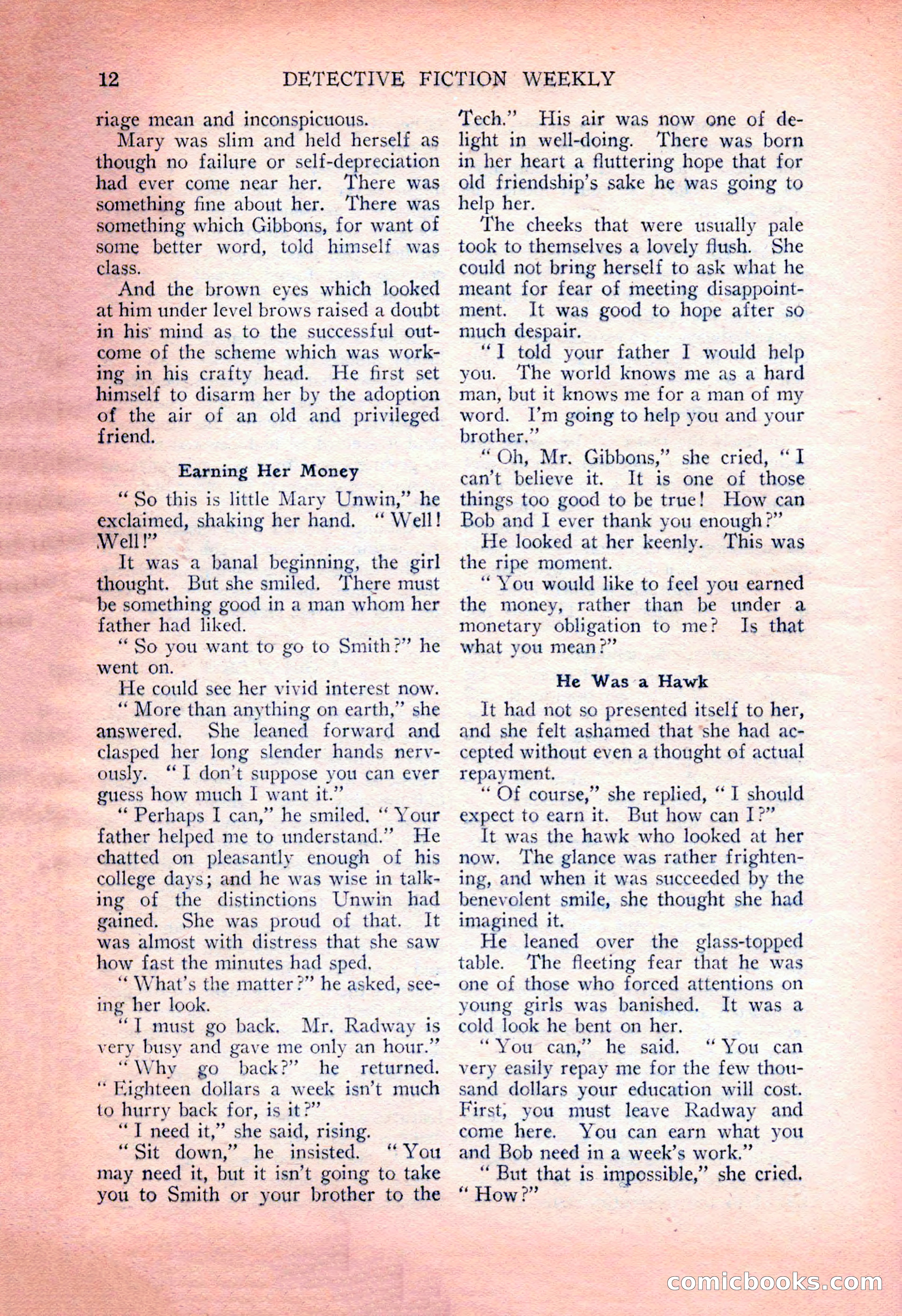 Detective Fiction Weekly, July 7, 1928 — page 22 of 156
