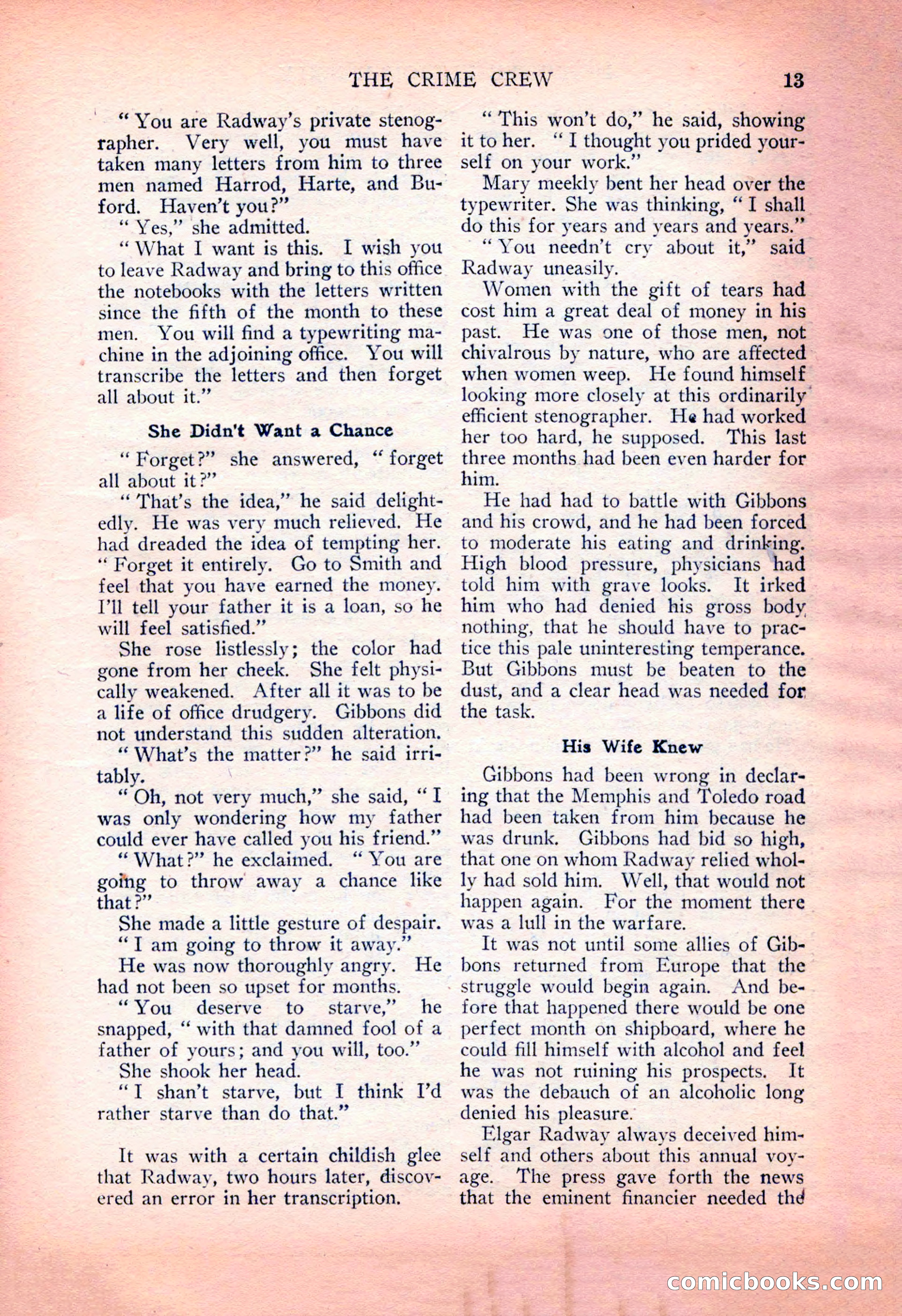 Detective Fiction Weekly, July 7, 1928 — page 23 of 156