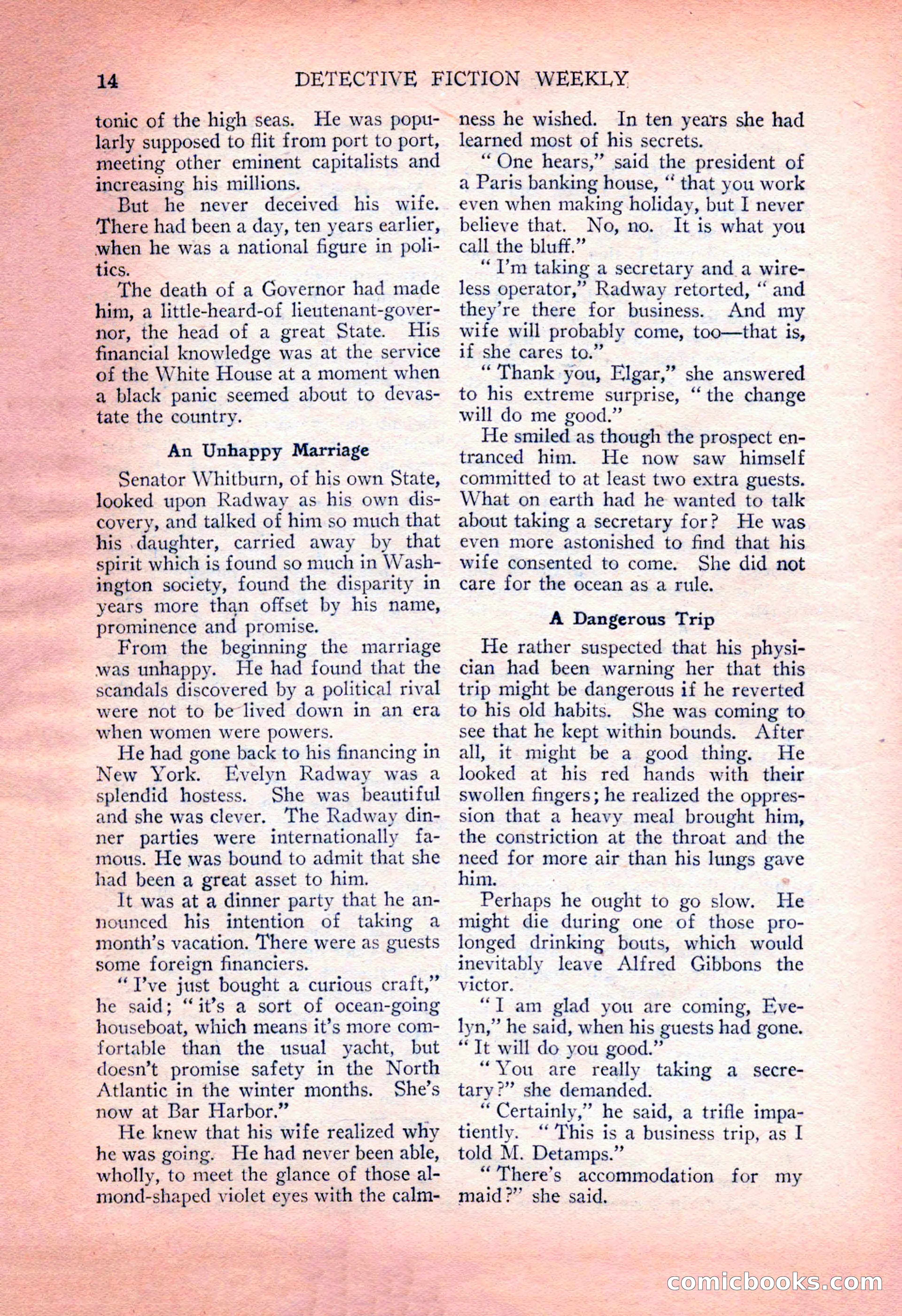 Detective Fiction Weekly, July 7, 1928 — page 24 of 156