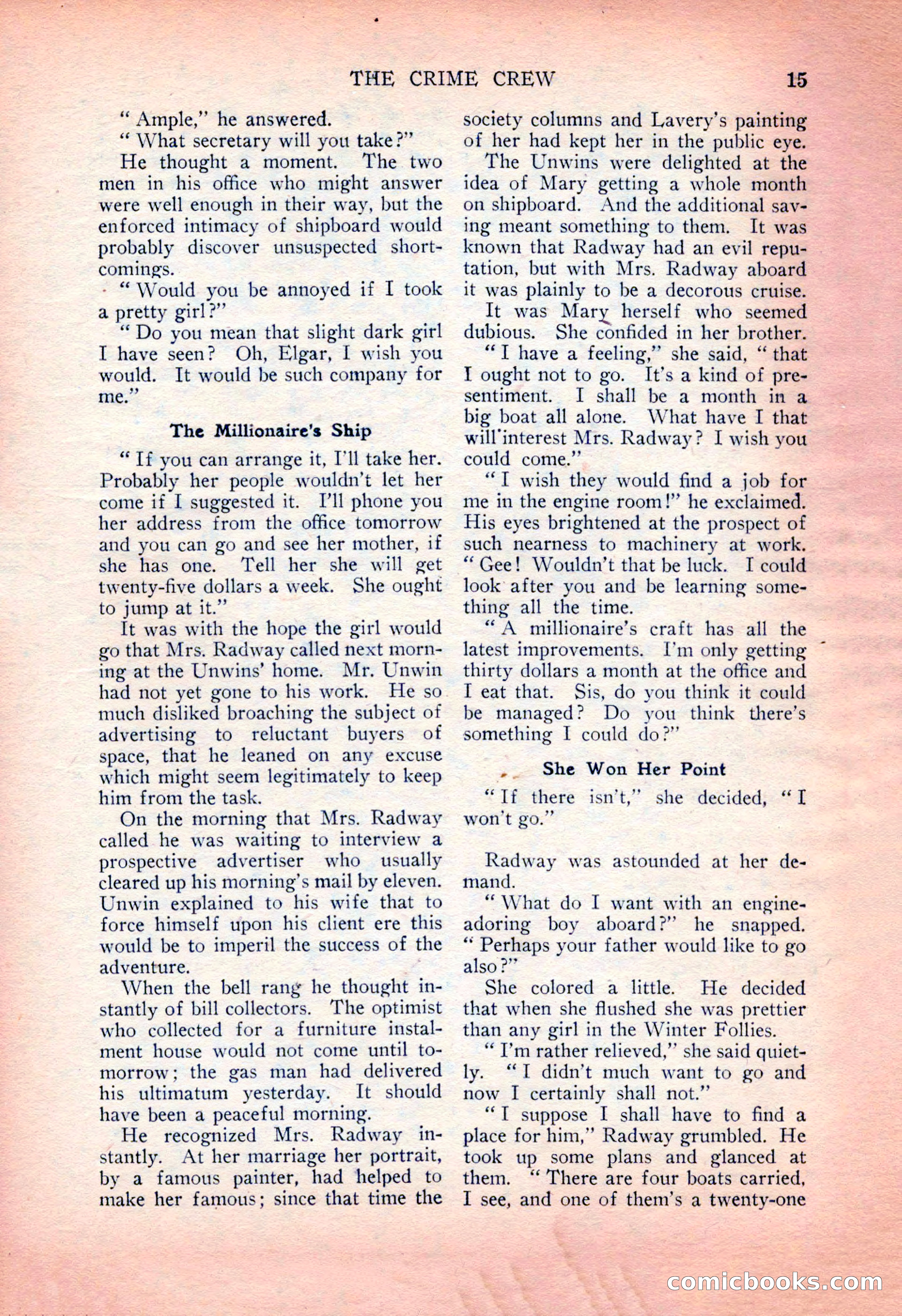 Detective Fiction Weekly, July 7, 1928 — page 25 of 156