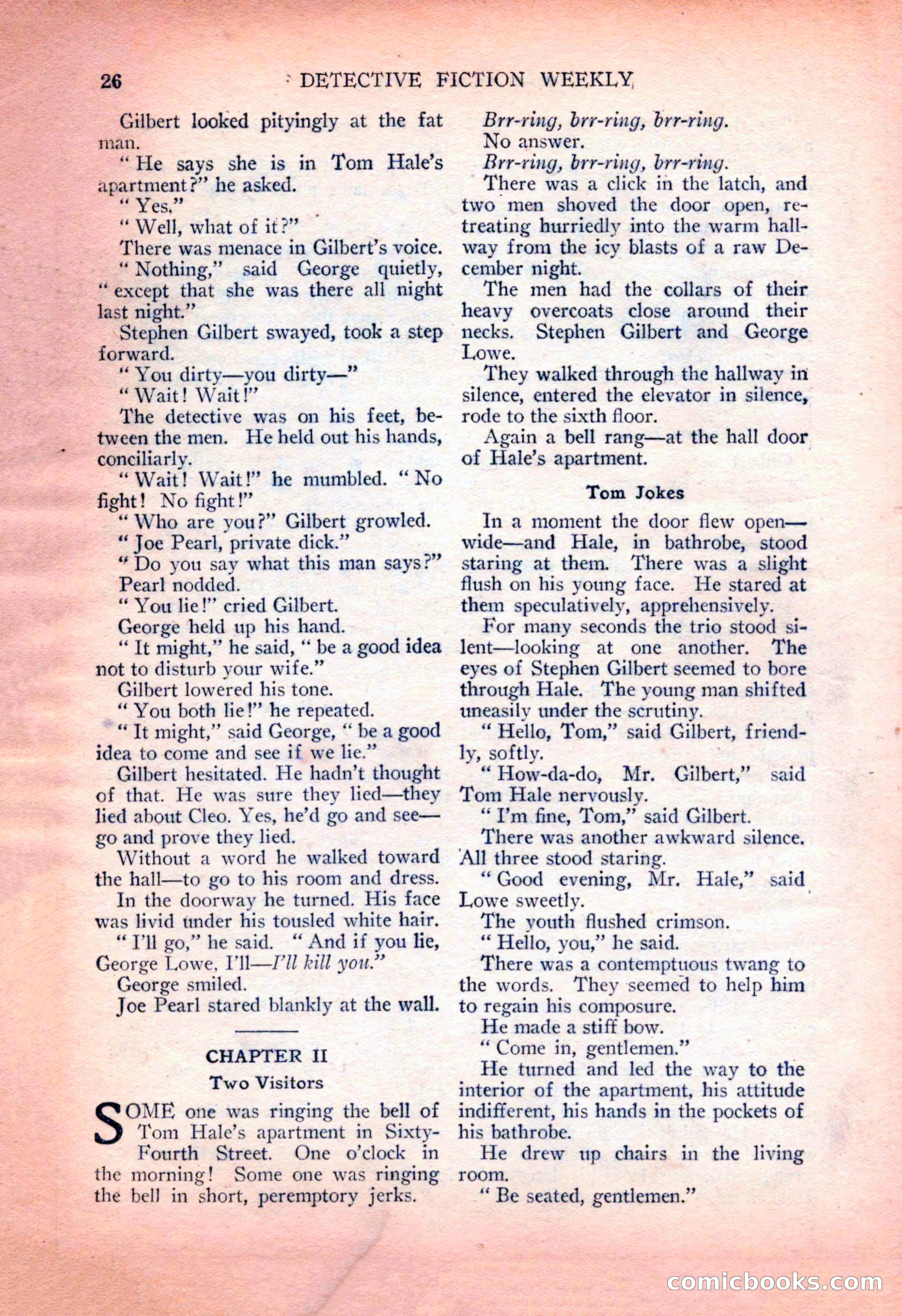 Detective Fiction Weekly, July 7, 1928 — page 36 of 156