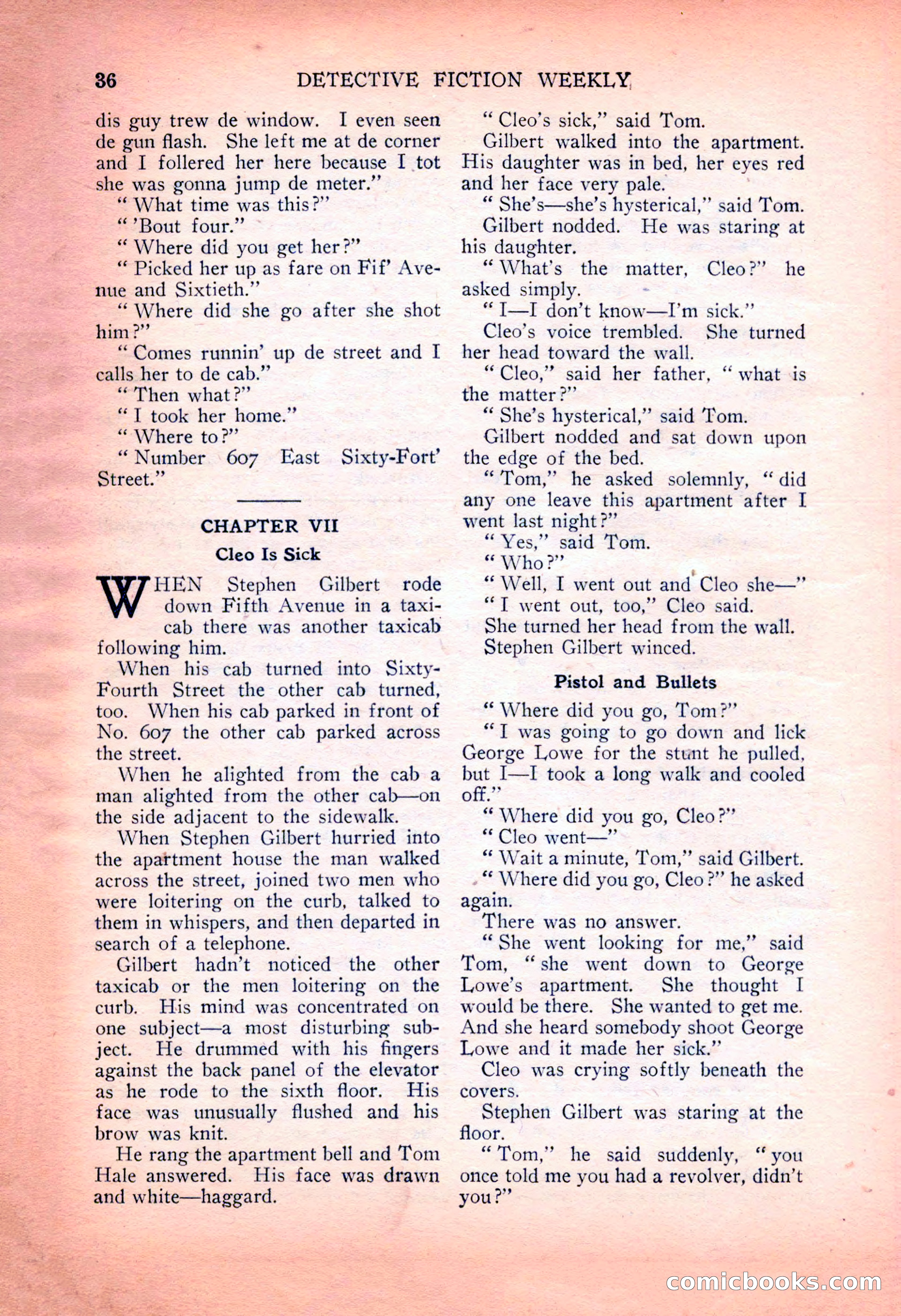 Detective Fiction Weekly, July 7, 1928 — page 46 of 156