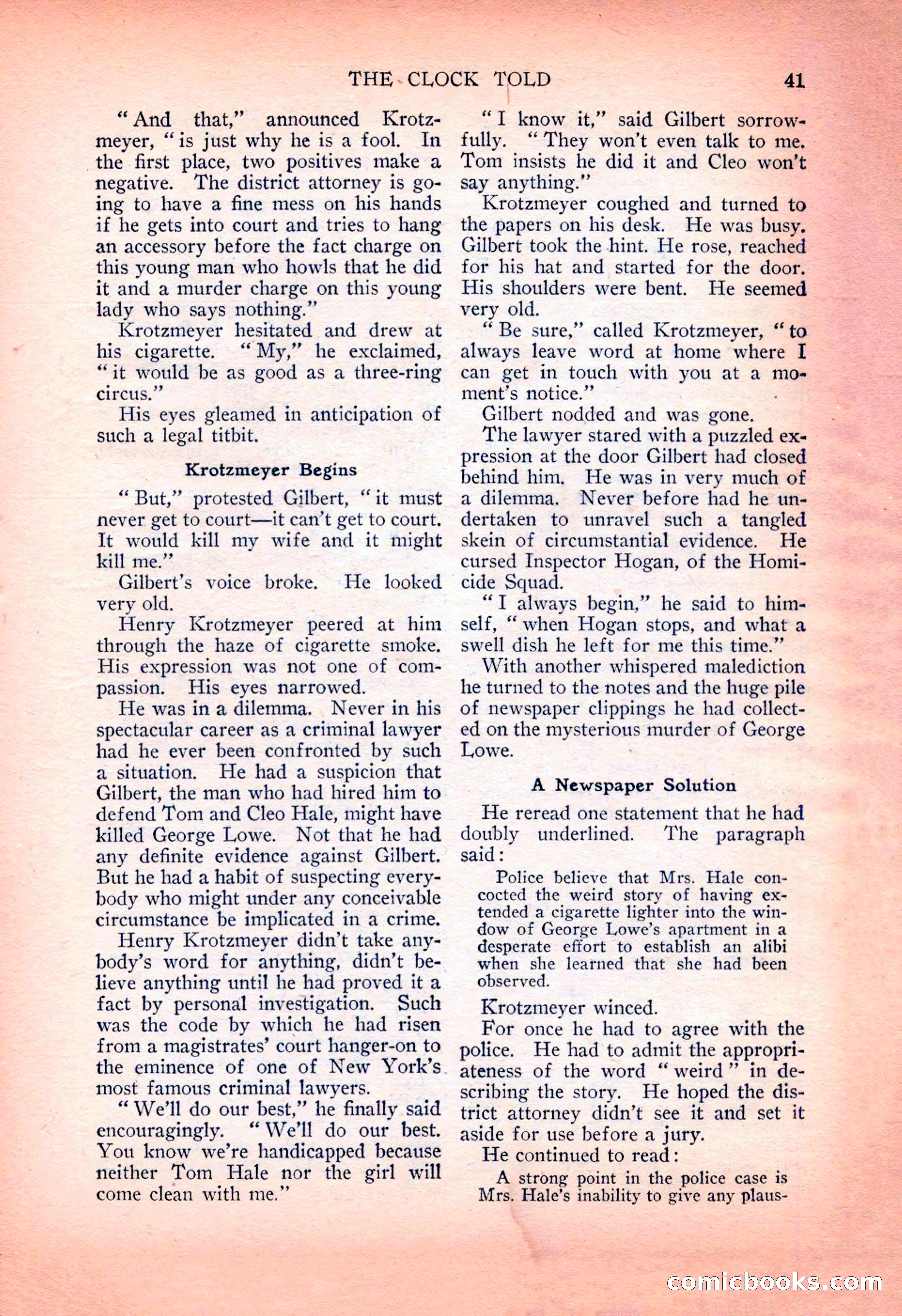 Detective Fiction Weekly, July 7, 1928 — page 51 of 156