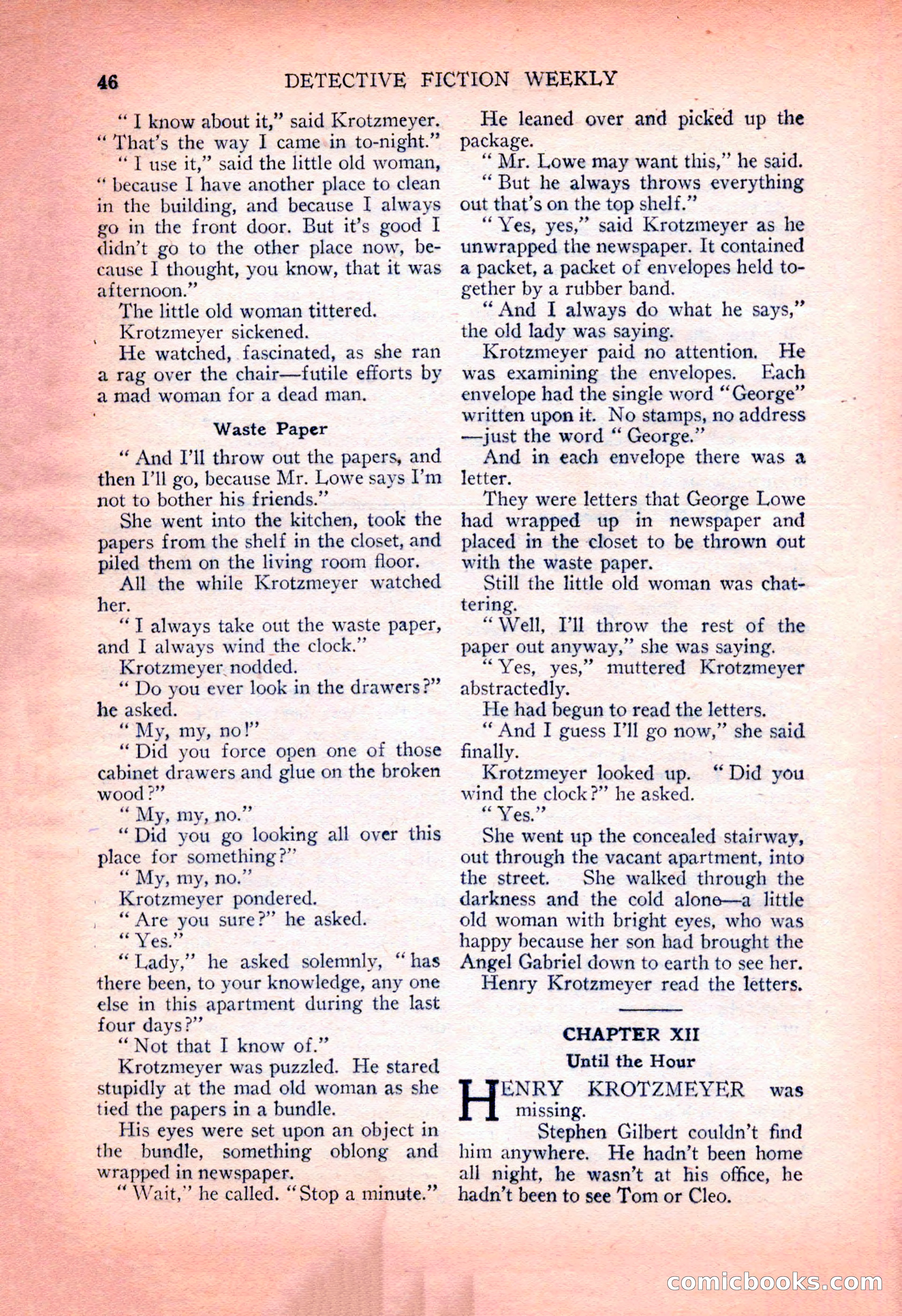 Detective Fiction Weekly, July 7, 1928 — page 56 of 156