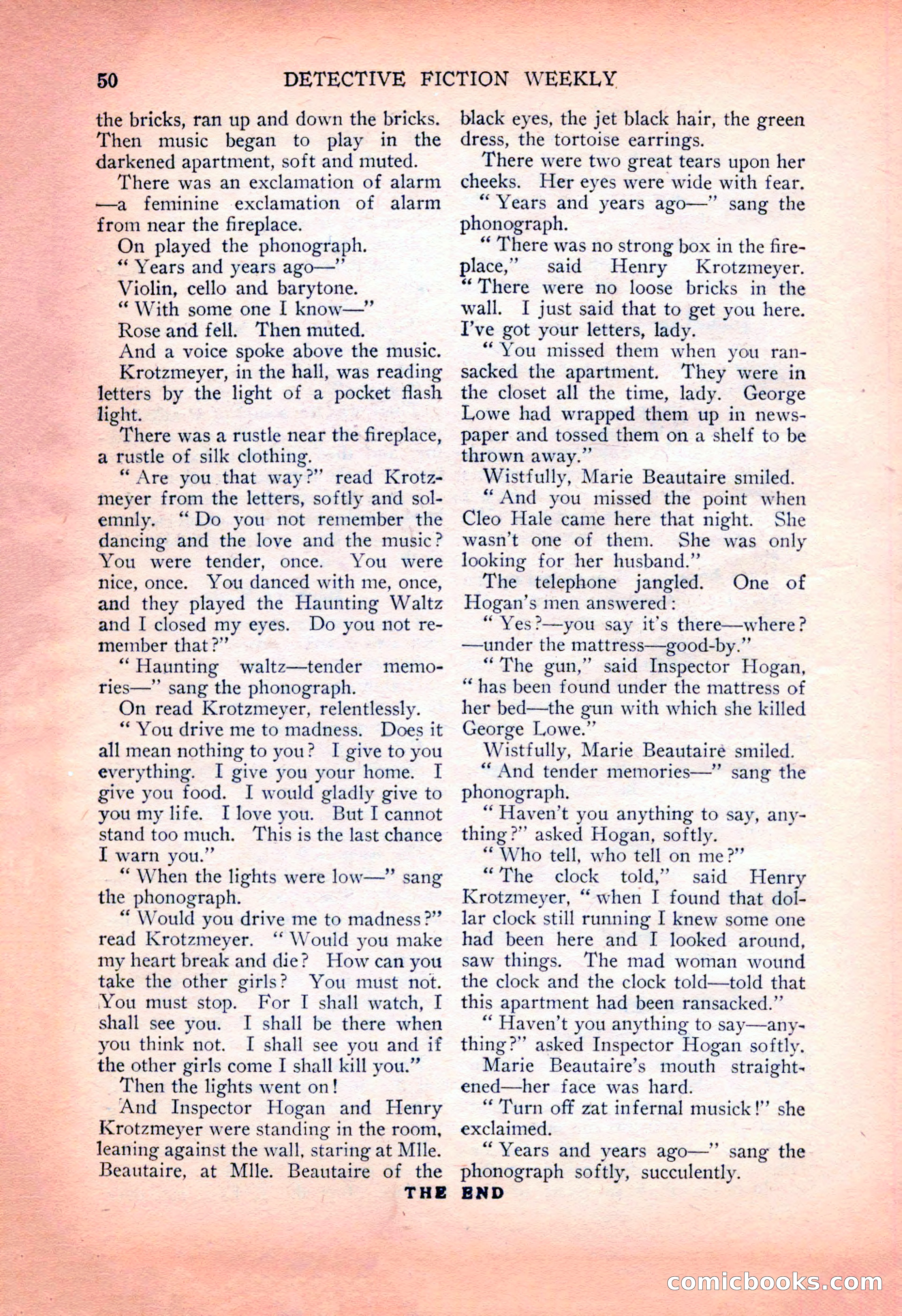 Detective Fiction Weekly, July 7, 1928 — page 60 of 156