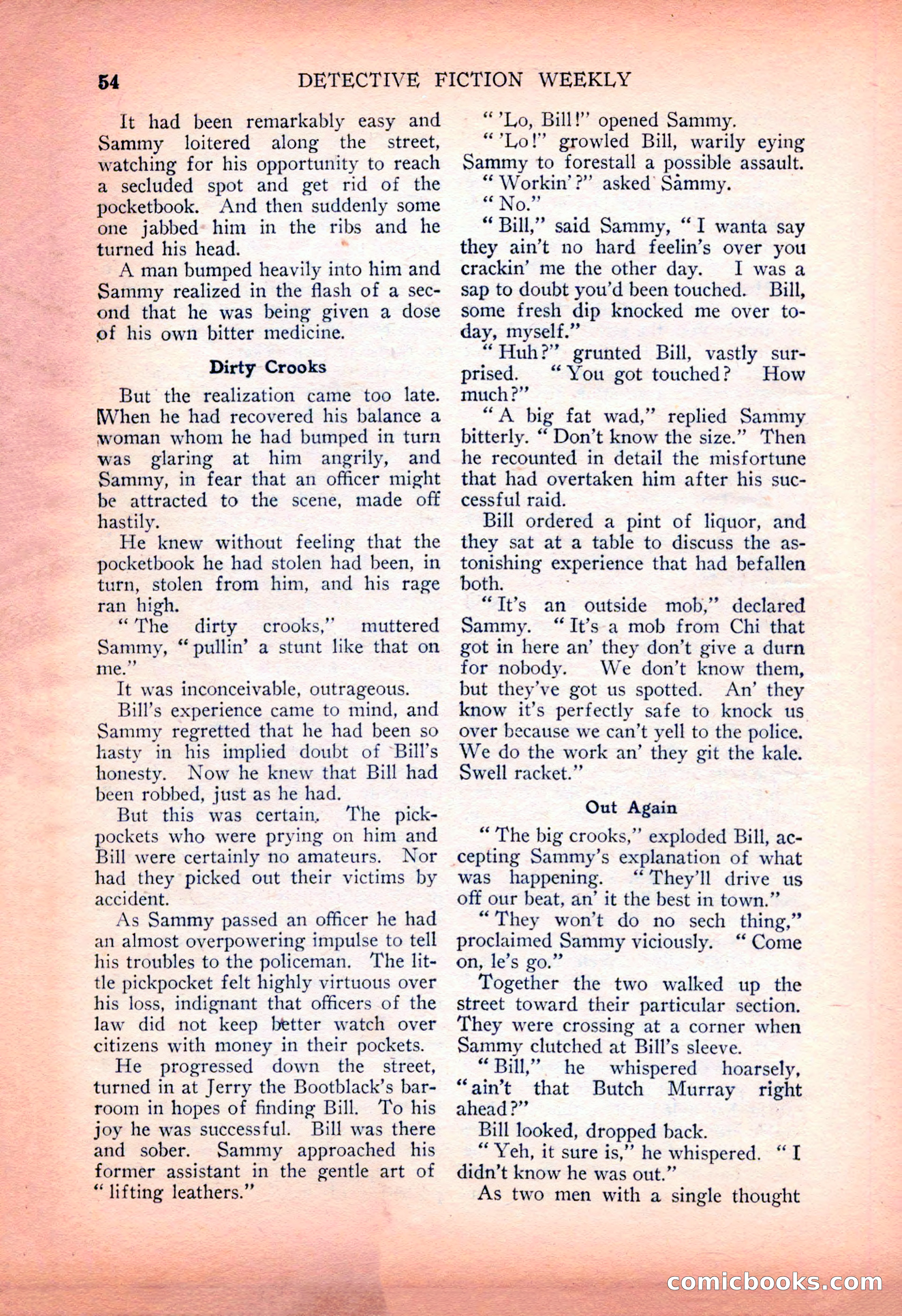 Detective Fiction Weekly, July 7, 1928 — page 64 of 156