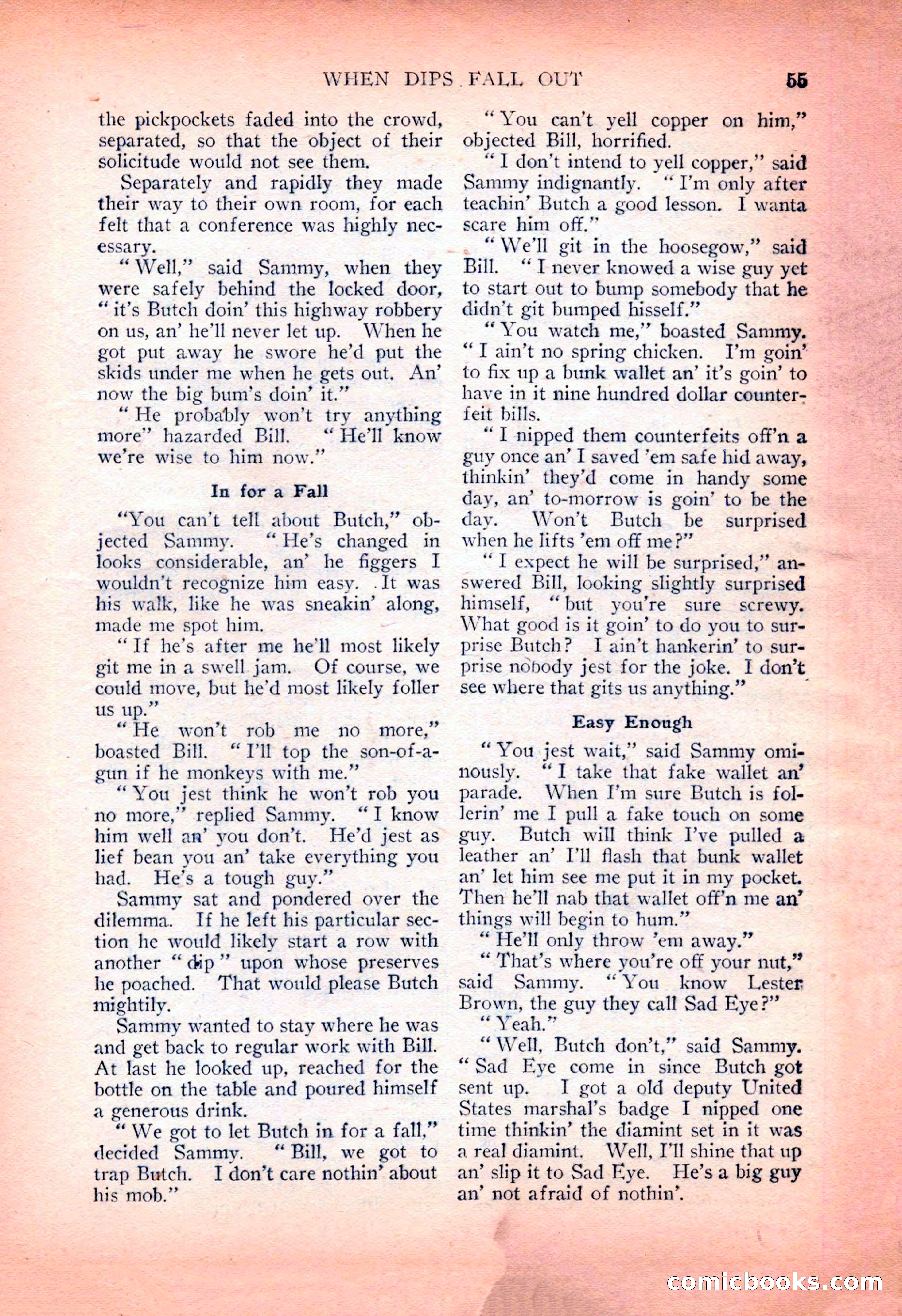 Detective Fiction Weekly, July 7, 1928 — page 65 of 156