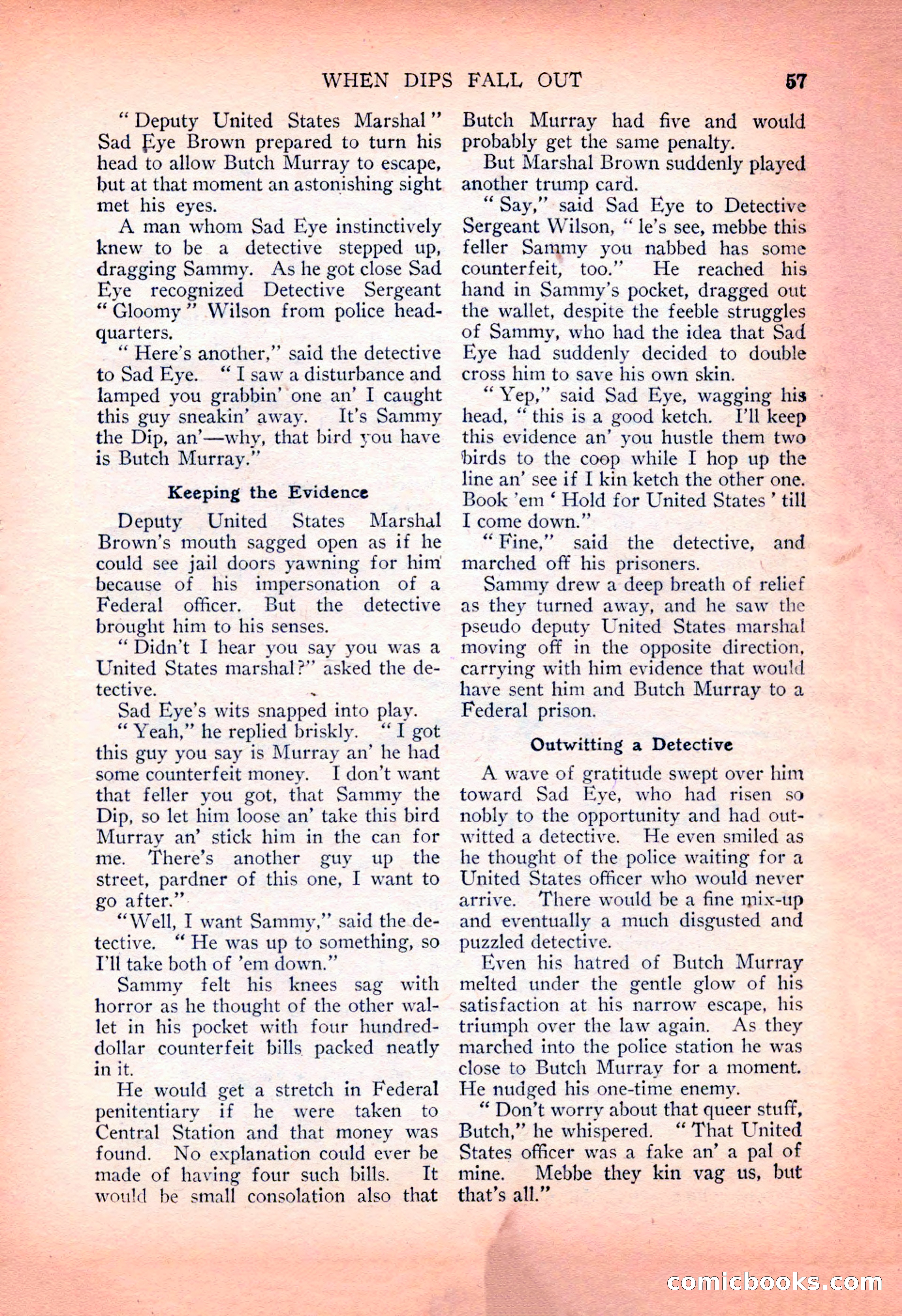 Detective Fiction Weekly, July 7, 1928 — page 67 of 156