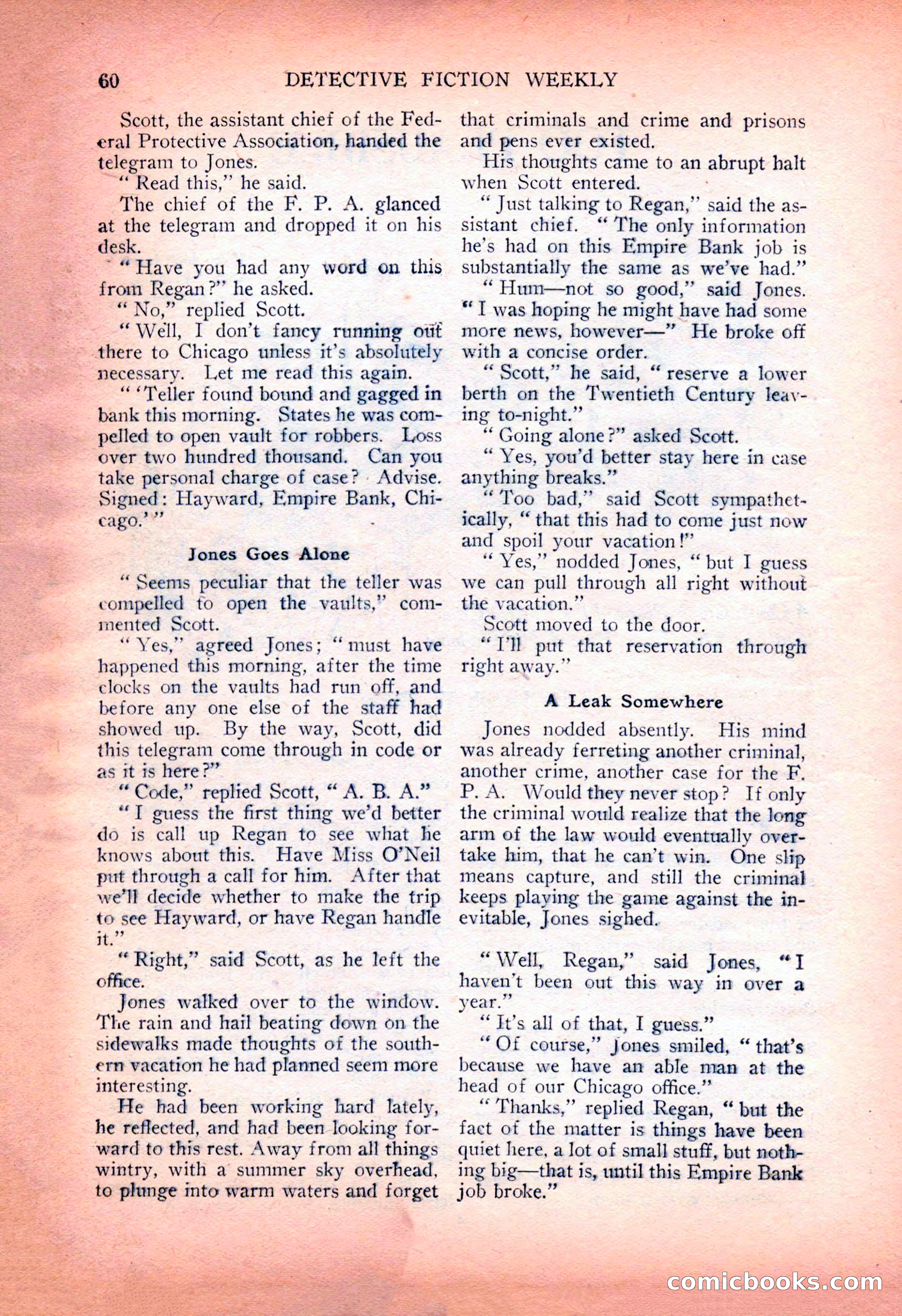 Detective Fiction Weekly, July 7, 1928 — page 70 of 156