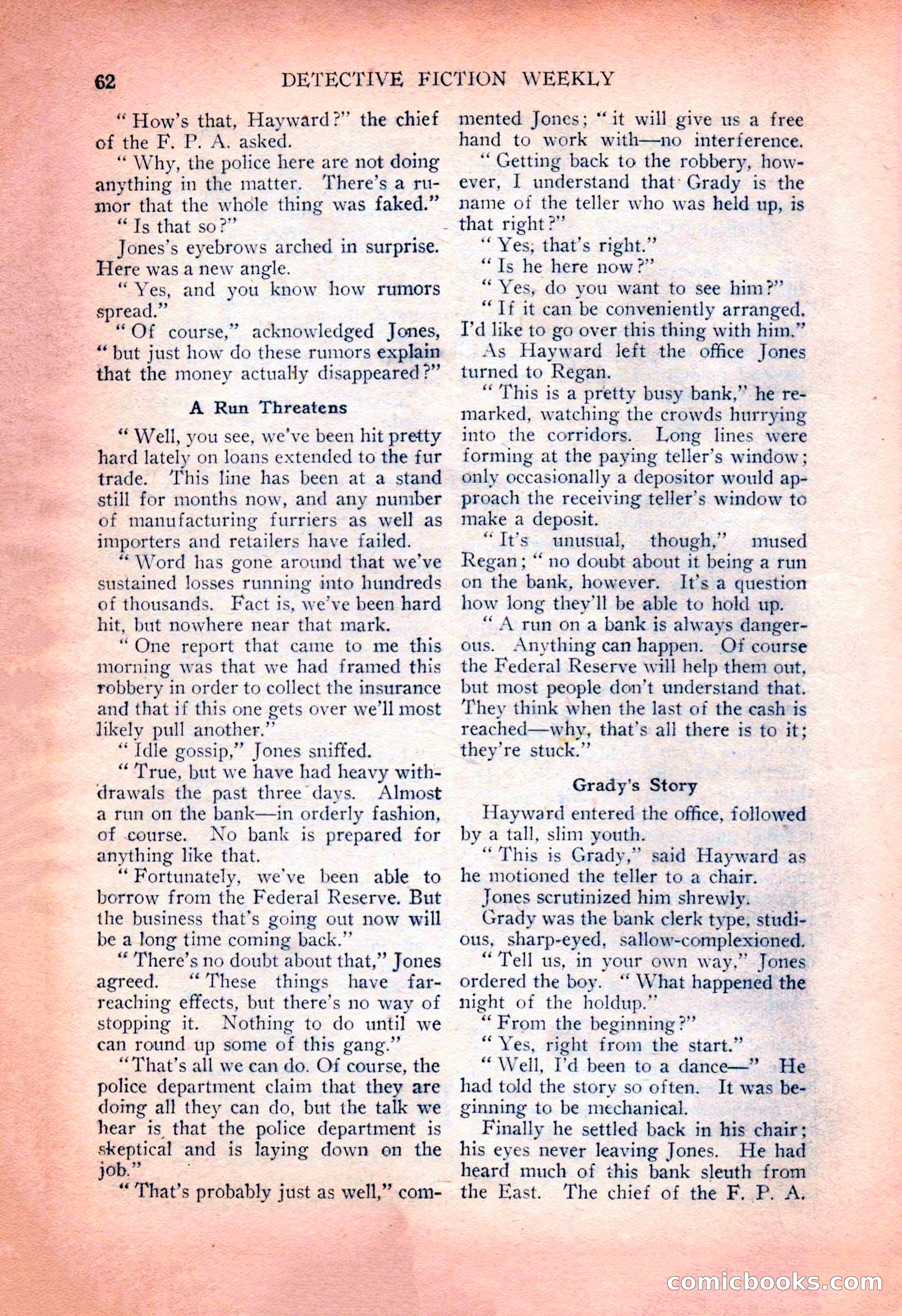 Detective Fiction Weekly, July 7, 1928 — page 72 of 156