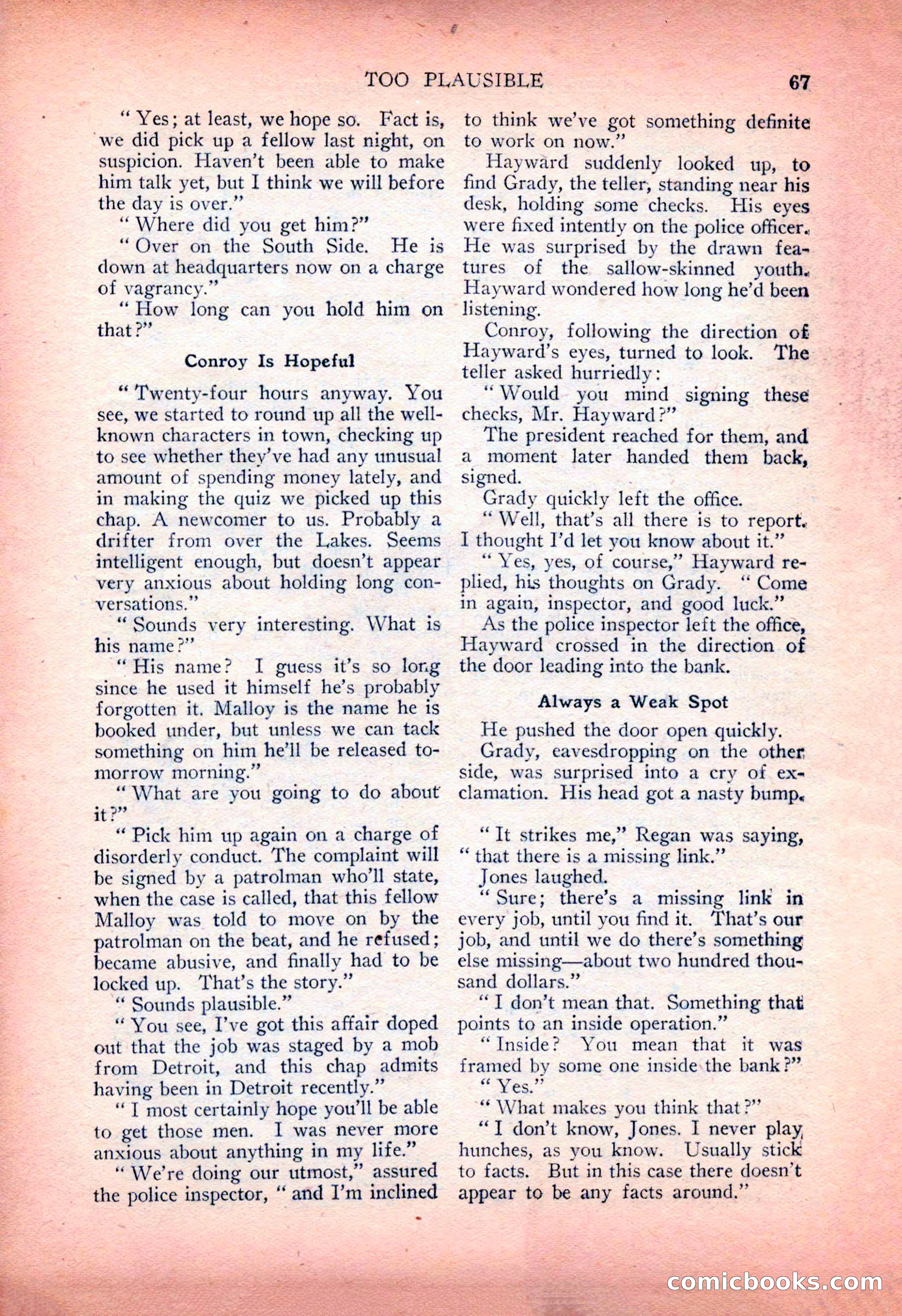 Detective Fiction Weekly, July 7, 1928 — page 77 of 156